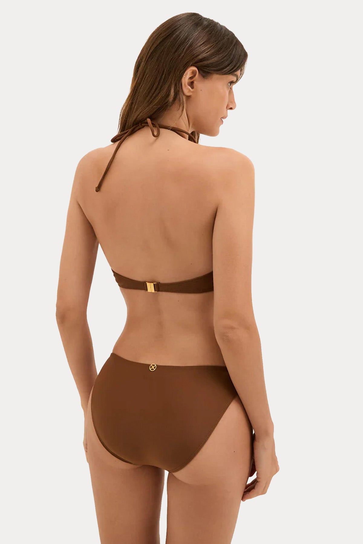 Vix Solid Angine Boyundan Bağlamalı Streç Bikini