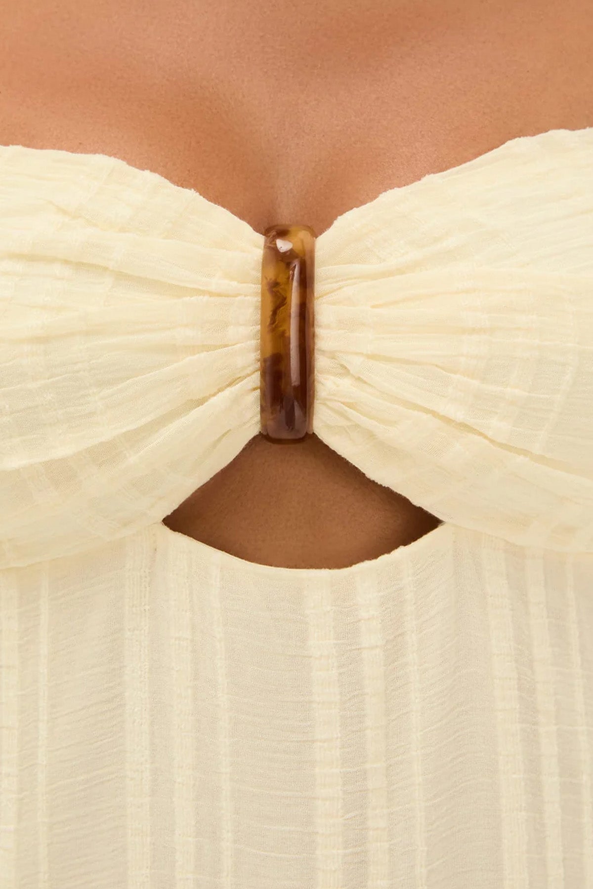 Vix Solid Loly Straplez Maxi Elbise