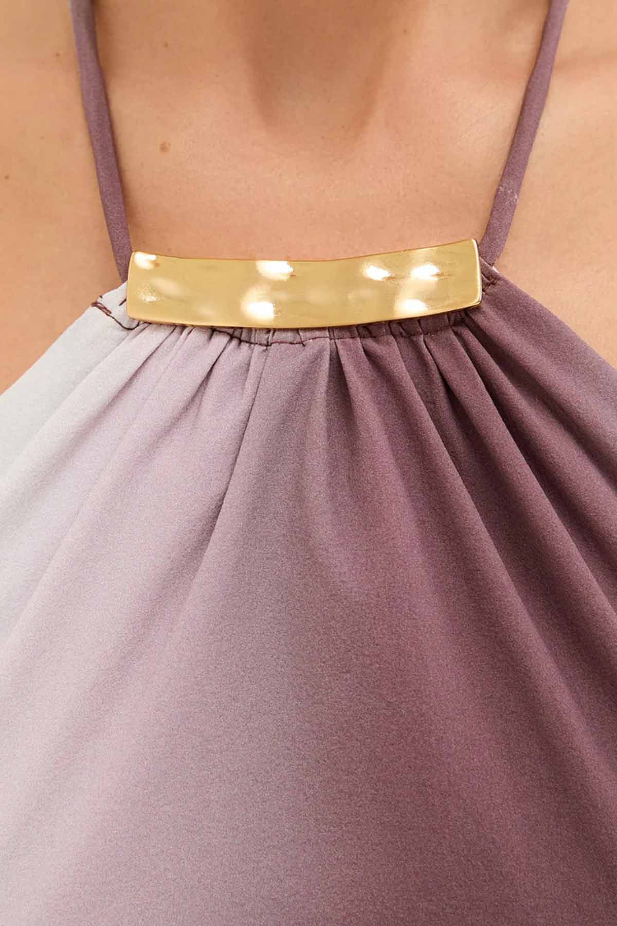 Vix Dayton Boyundan Bağlamalı Streç Midi Elbise