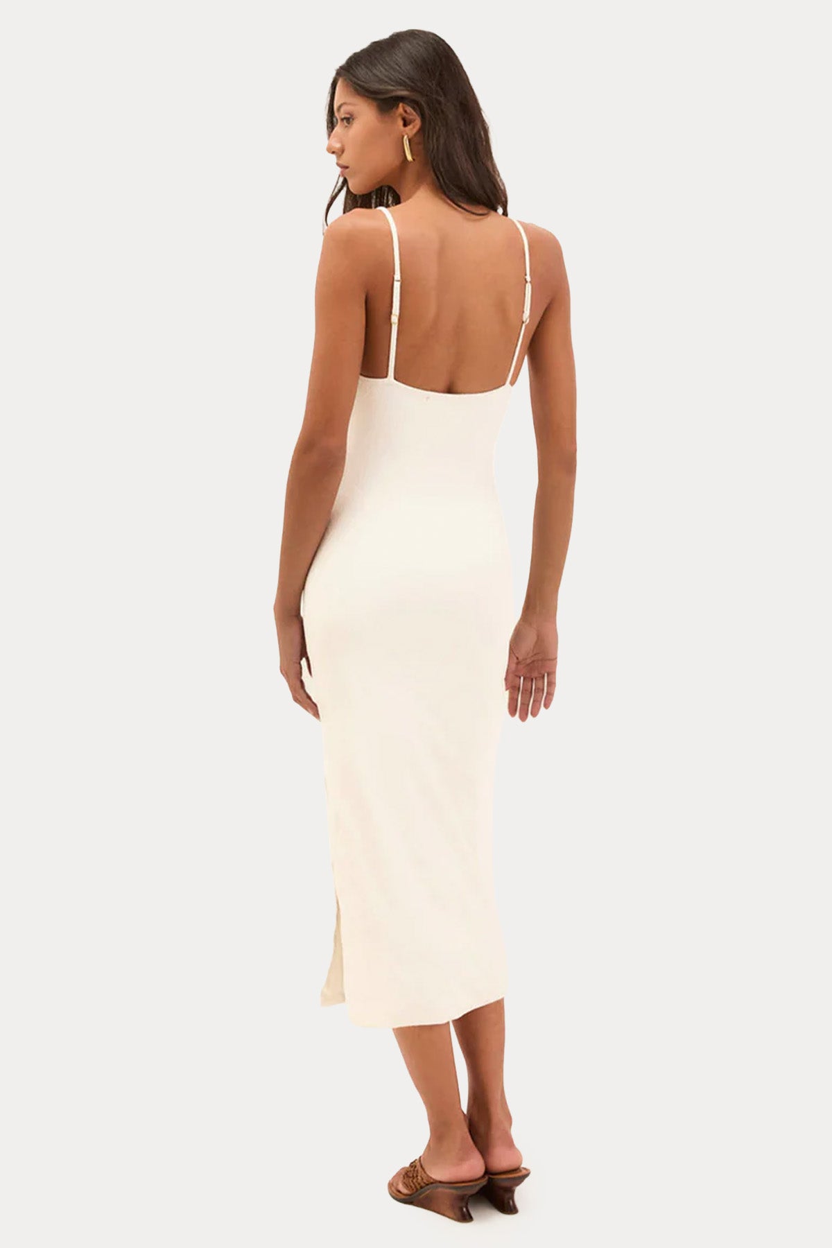 Vix Petra Slim Fit Streç Midi Elbise