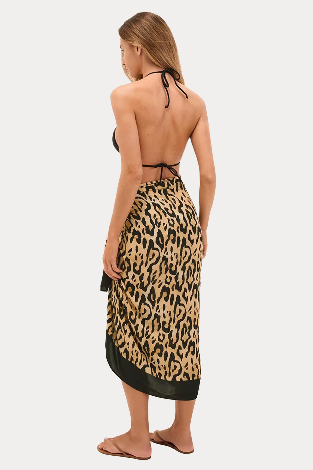 Vix Sarong Leopar Desenli Pareo
