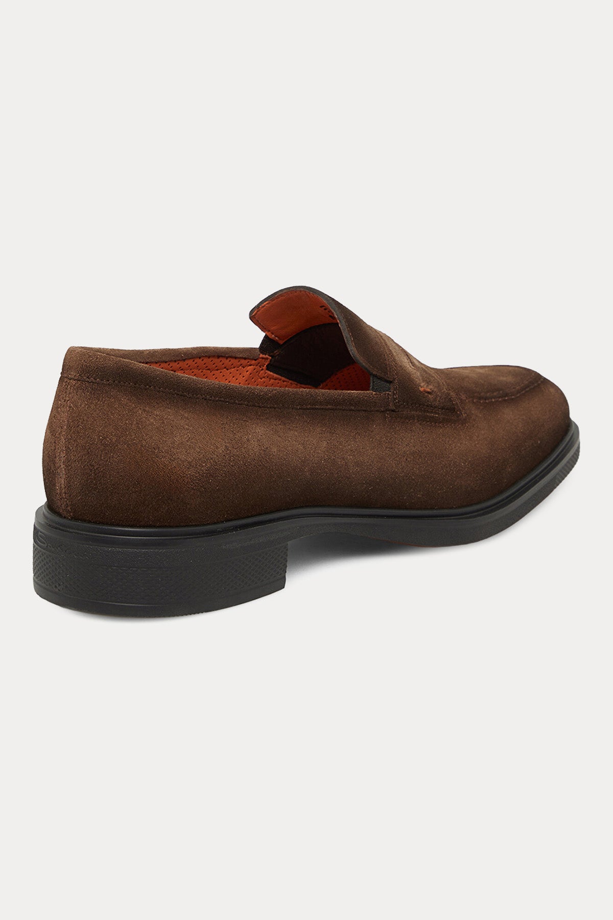 Santoni Ultra Hafif Taban Süet Loafer Ayakkabı