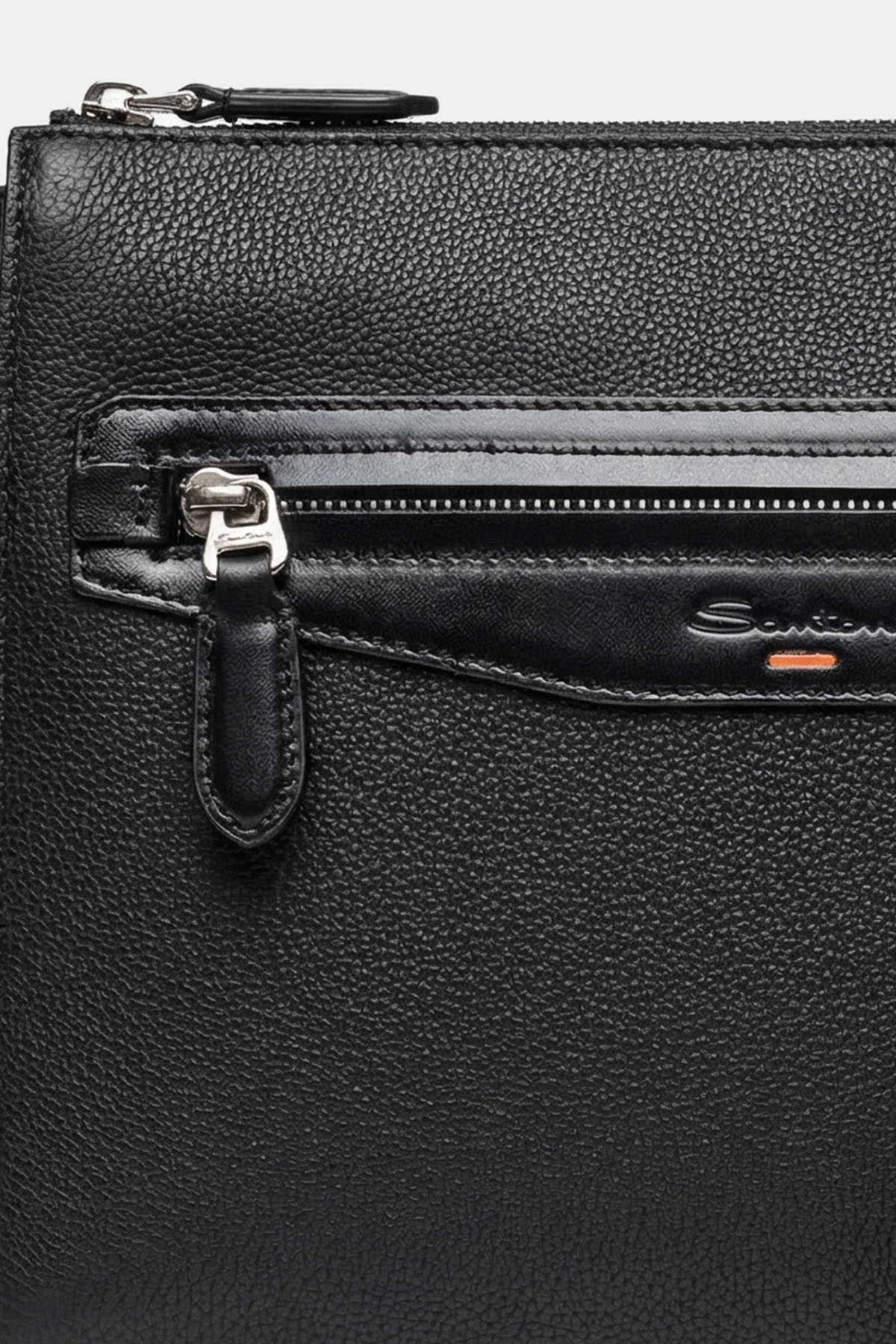 Santoni Deri Clutch Çanta-Çanta-Libas