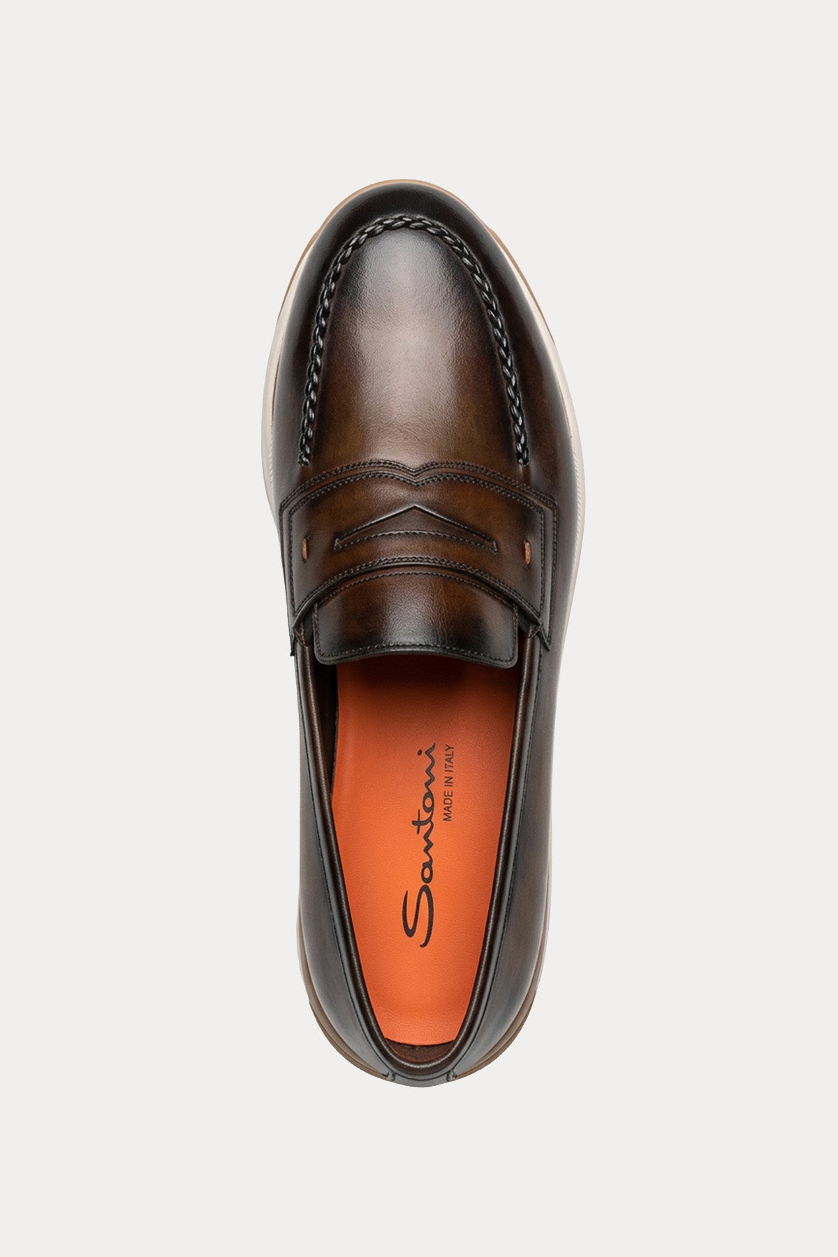 Santoni Deri Loafer Ayakkabı-Ayakkabı-Libas