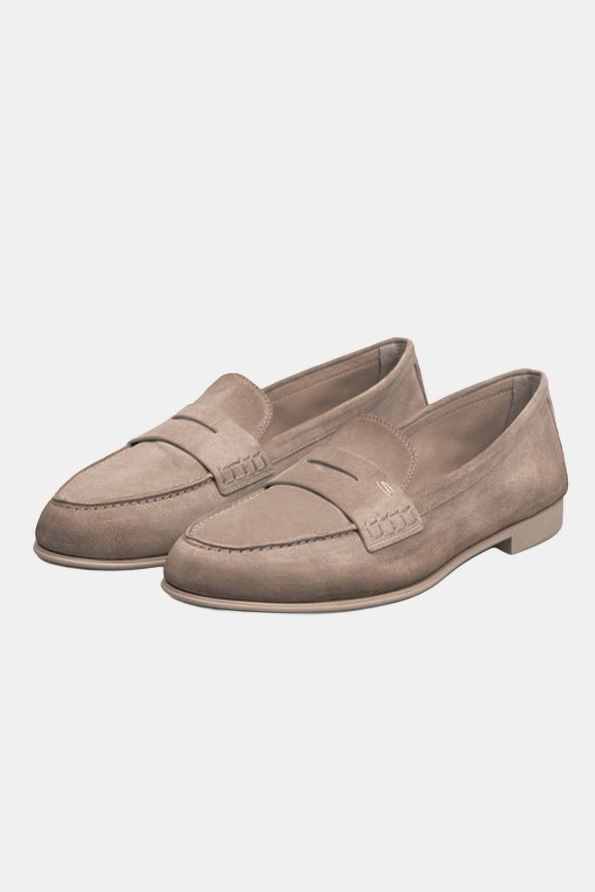 Santoni Süet Loafer Ayakkabı