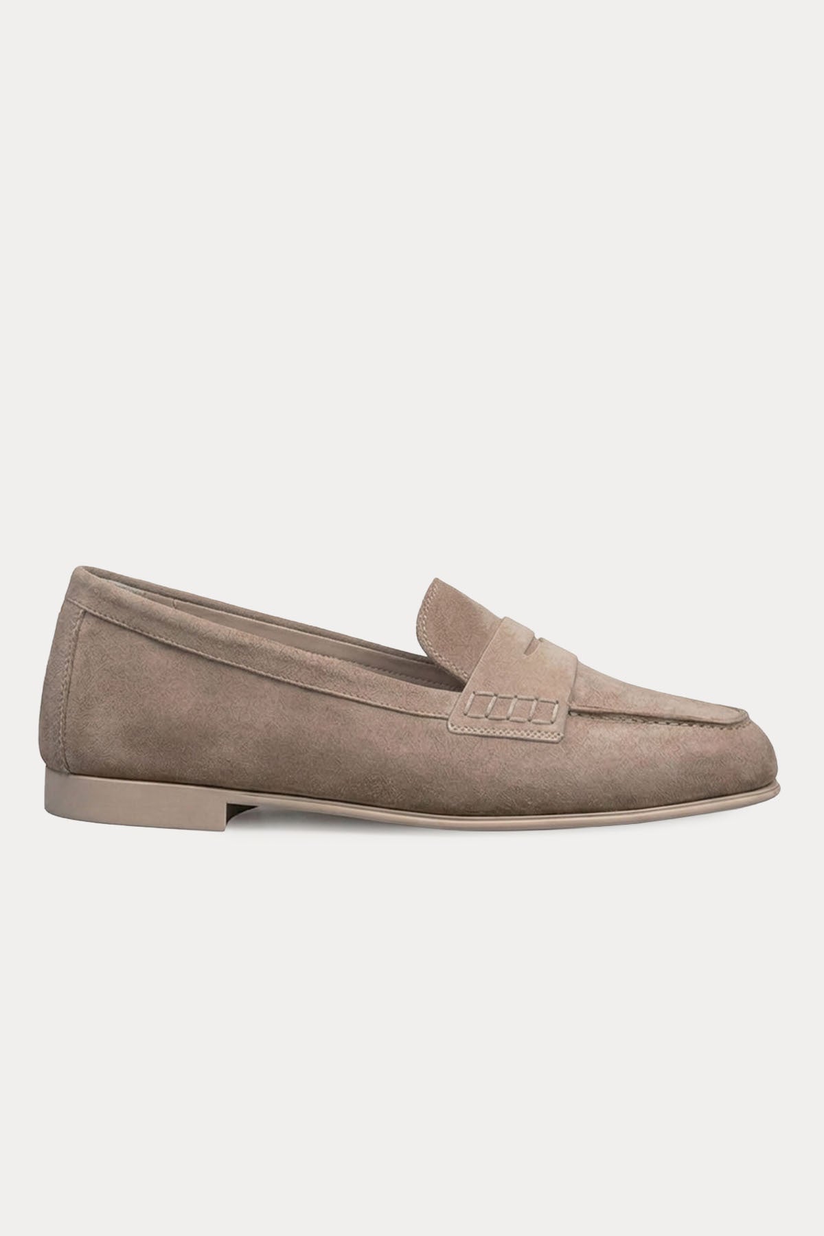 Santoni Süet Loafer Ayakkabı