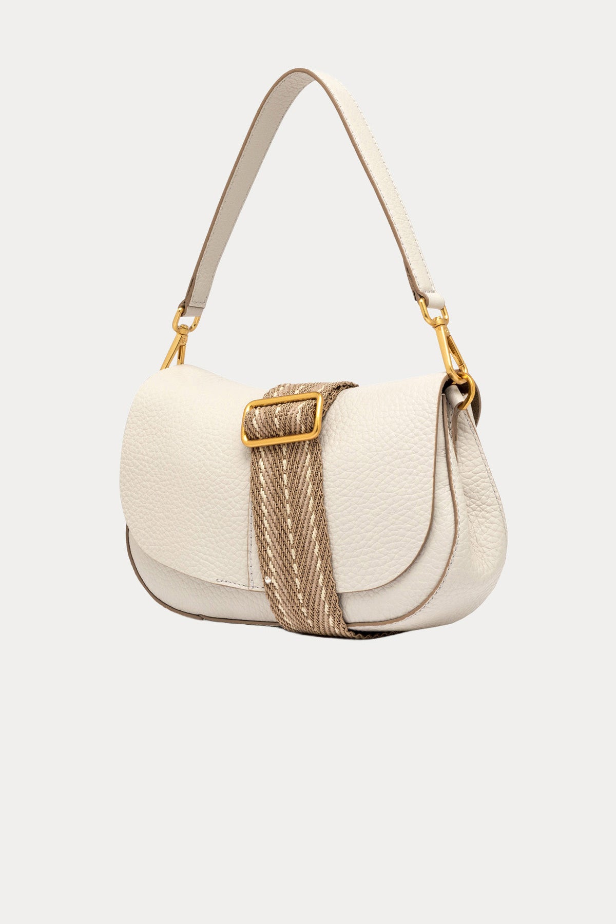 Gianni Chiarini Helena Round Geniş Askılı Deri Omuz Çantası