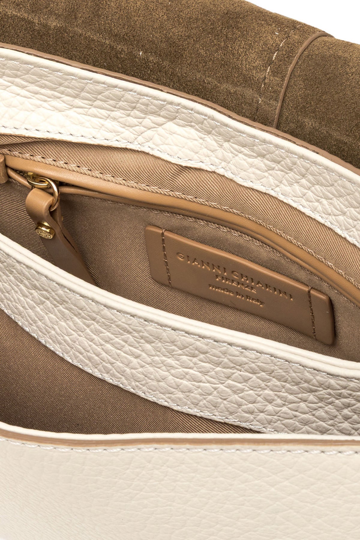 Gianni Chiarini Helena Round Geniş Askılı Deri Omuz Çantası