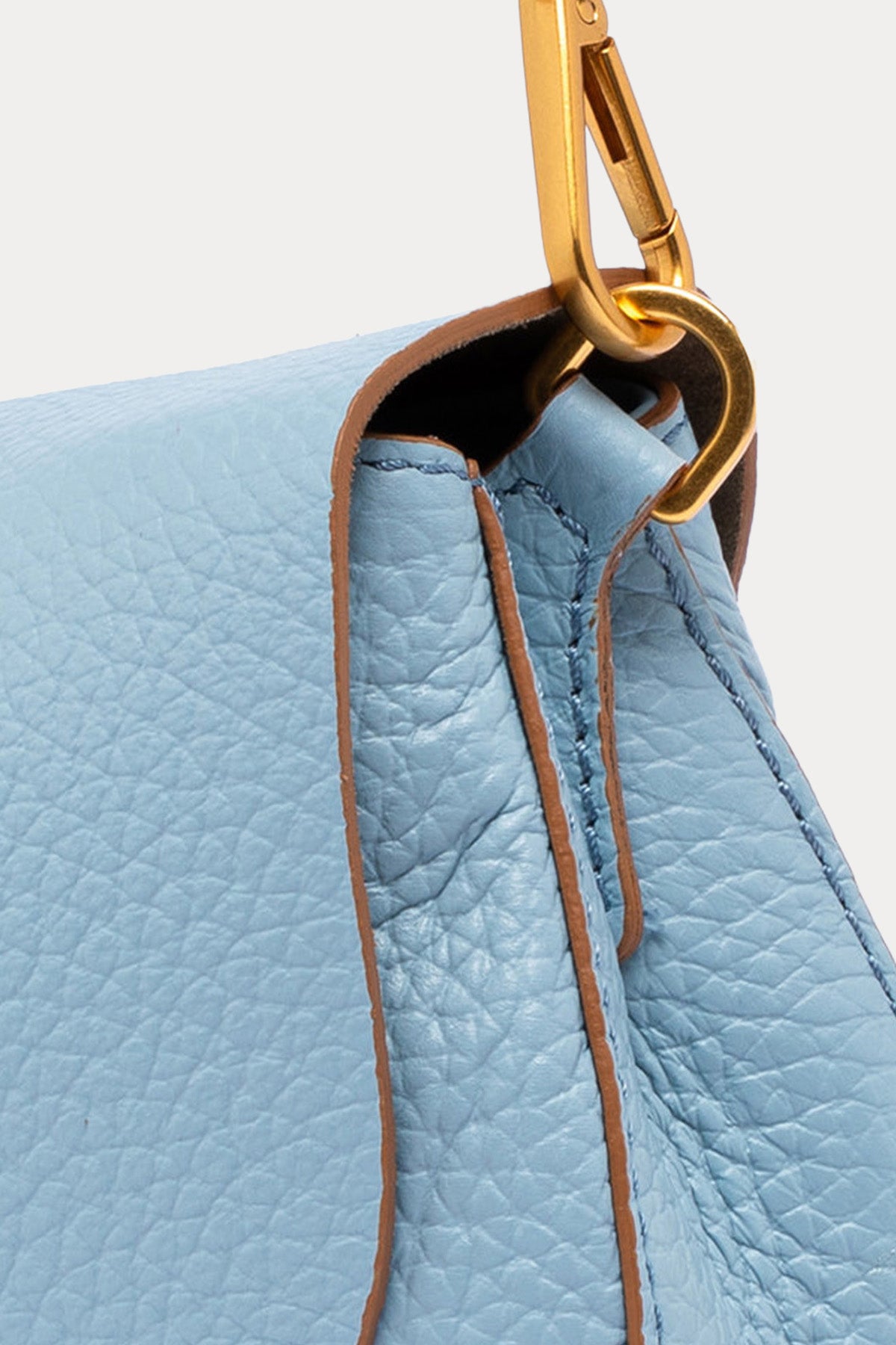 Gianni Chiarini Helena Round Geniş Askılı Deri Omuz Çantası-Çanta-Libas