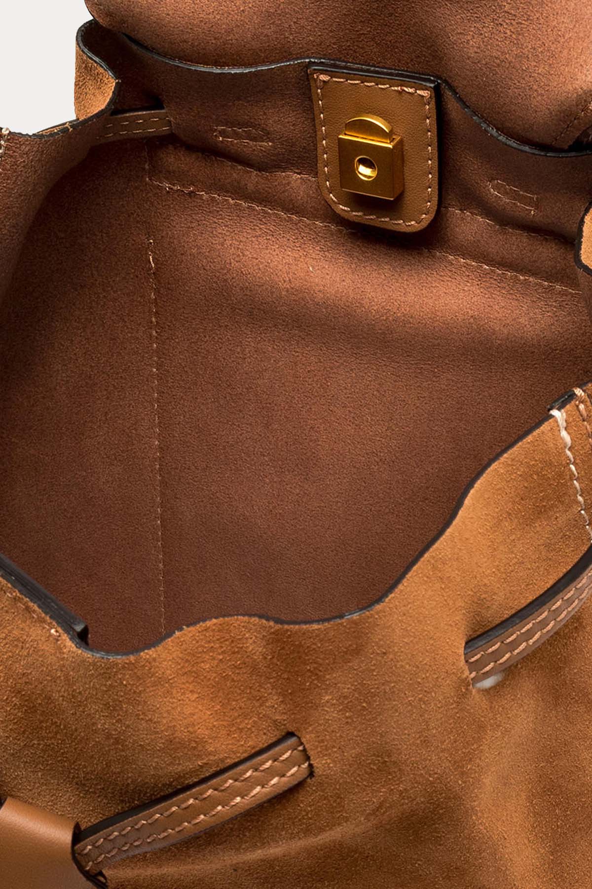 Gianni Chiarini Violette Süet Sırt Çantası-Çanta-Libas