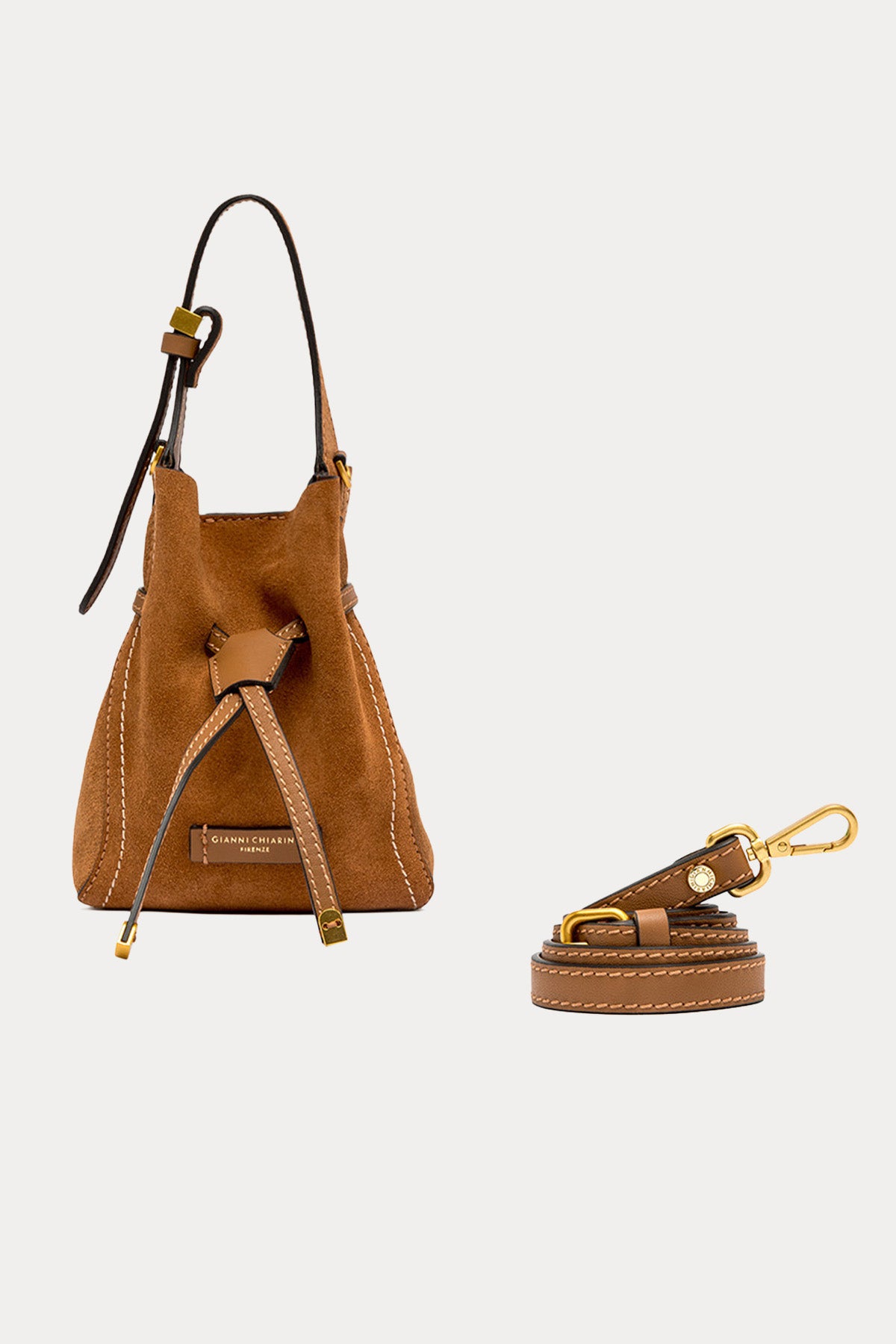 Gianni Chiarini Sienna Süet Mini Çanta-Çanta-Libas