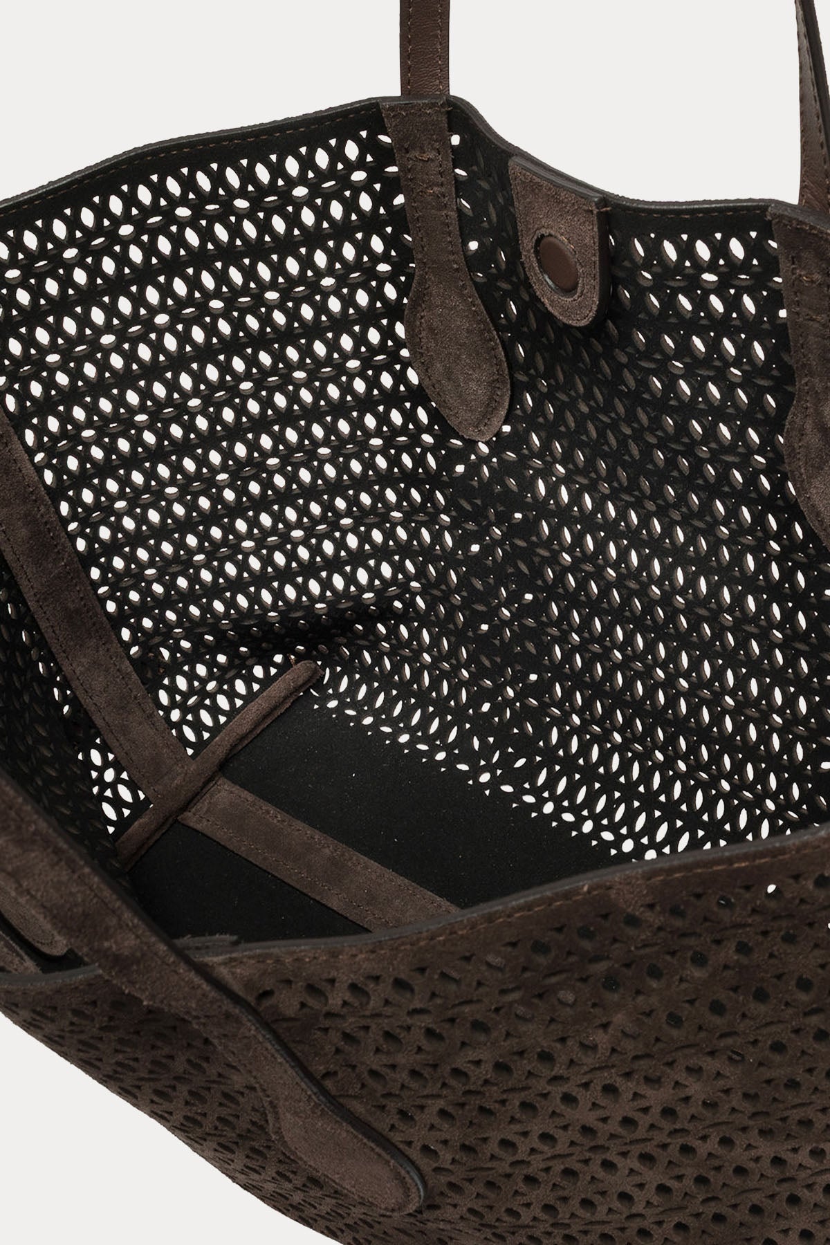 Gianni Chiarini Mashup Süet Lazer Kesim Delikli Shopping Bag Çanta-Çanta-Libas