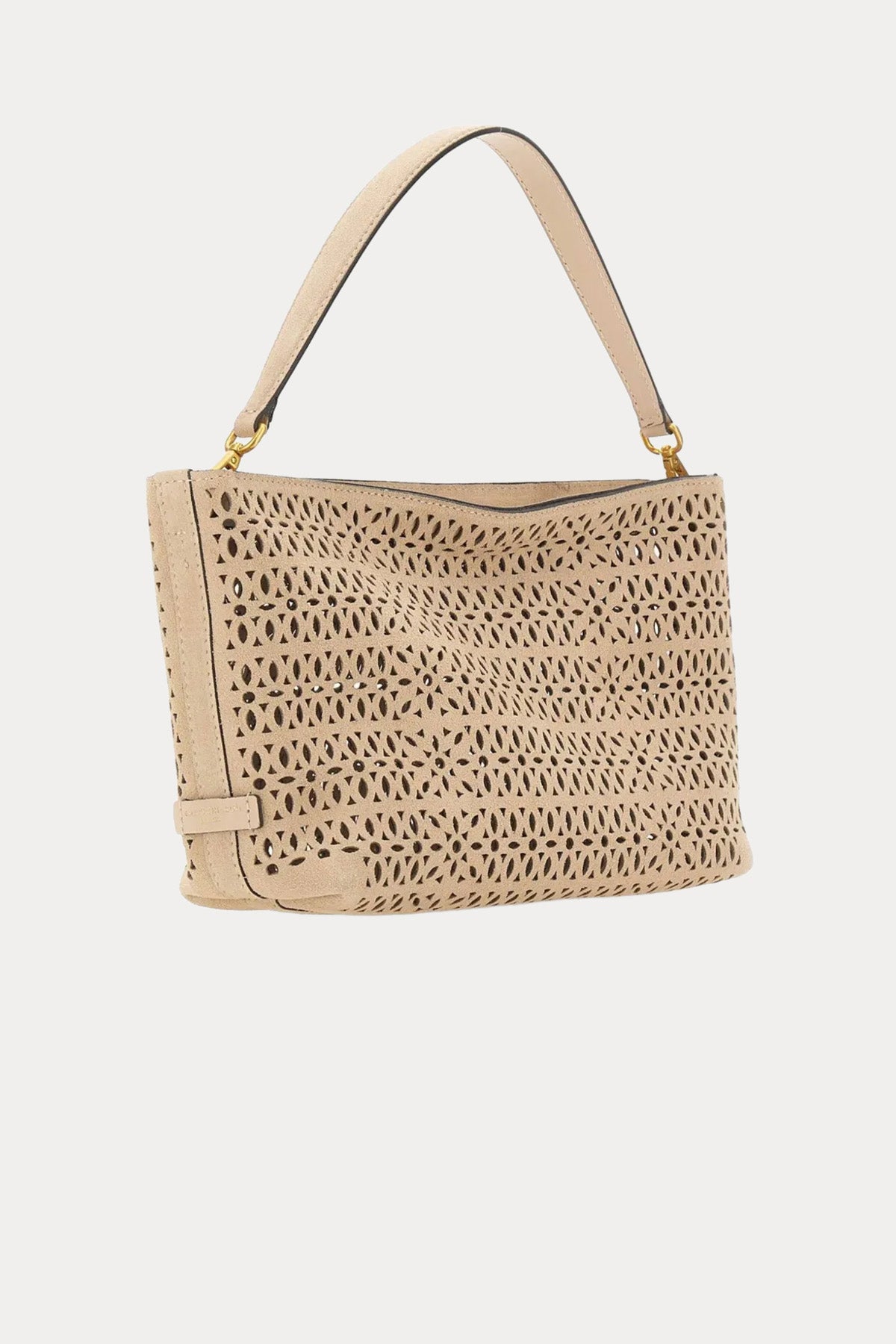 Gianni Chiarini Mashup Süet Lazer Kesim Delikli Shopping Bag Çanta-Çanta-Libas