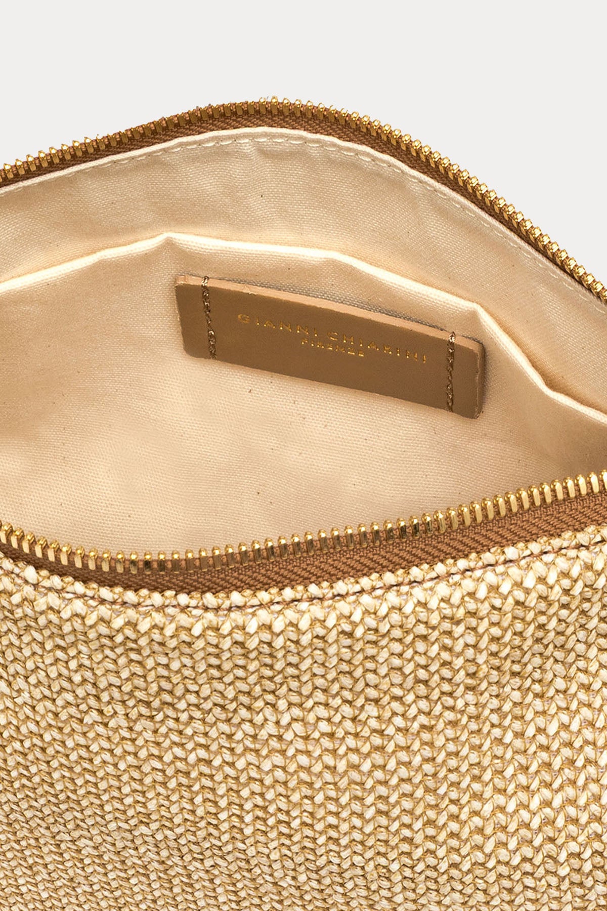 Gianni Chiarini Nora Hasır Örgü Clutch Çanta-Çanta-Libas