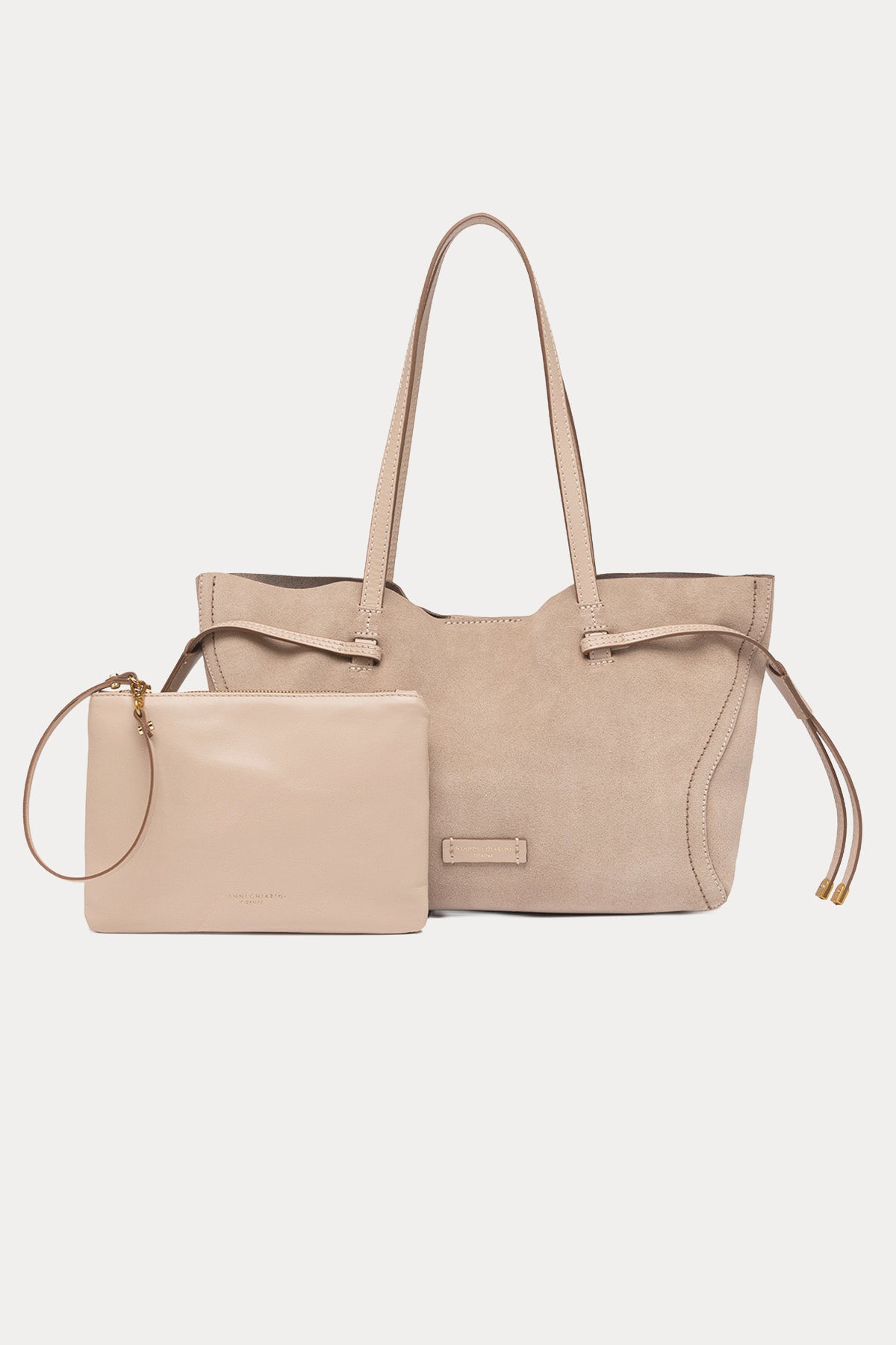 Gianni Chiarini Violette Süet Omuz Çantası-Çanta-Libas