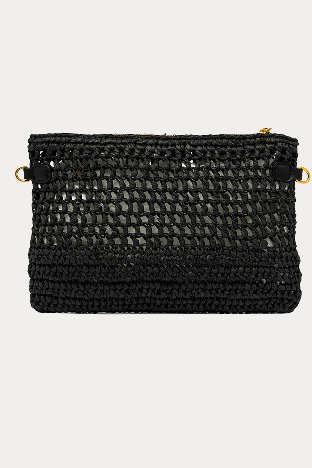 Gianni Chiarini Nefeli Hasır Örgü Clutch Çanta-Çanta-Libas