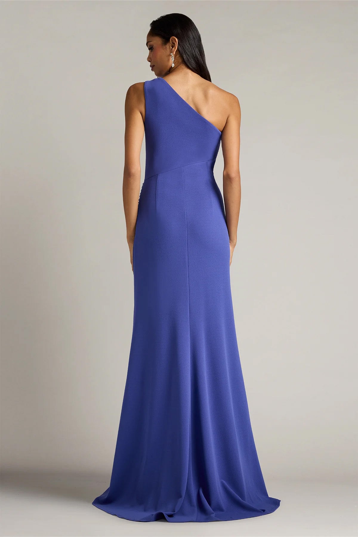 Tadashi Shoji Slim Fit Tek Omuz Maxi Abiye Elbise