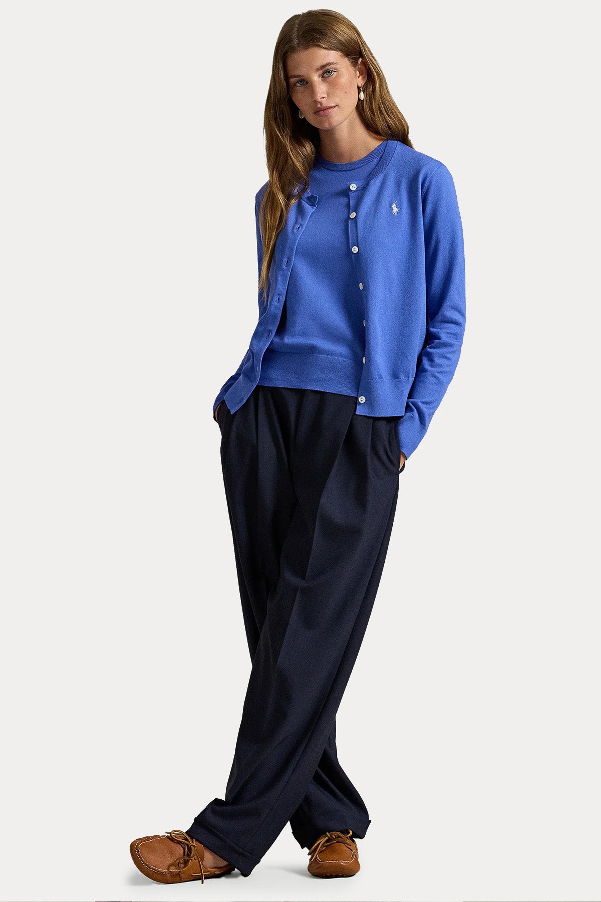 Polo Ralph Lauren Yuvarlak Yaka İnce Örgü Triko