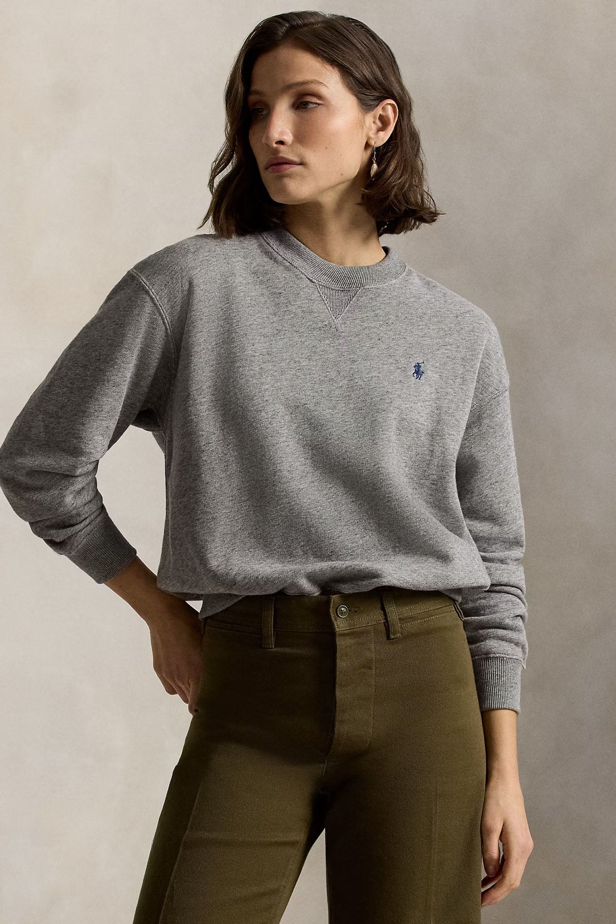 Polo Ralph Lauren Relaxed Fit Pony Logolu Sweatshirt-Sweatshirt-Libas
