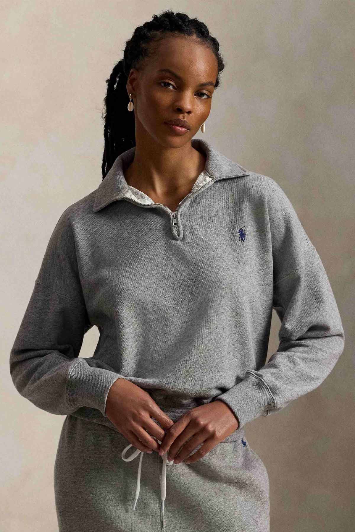 Polo Ralph Lauren Relaxed Fit Fermuarlı Polo Yaka Sweatshirt