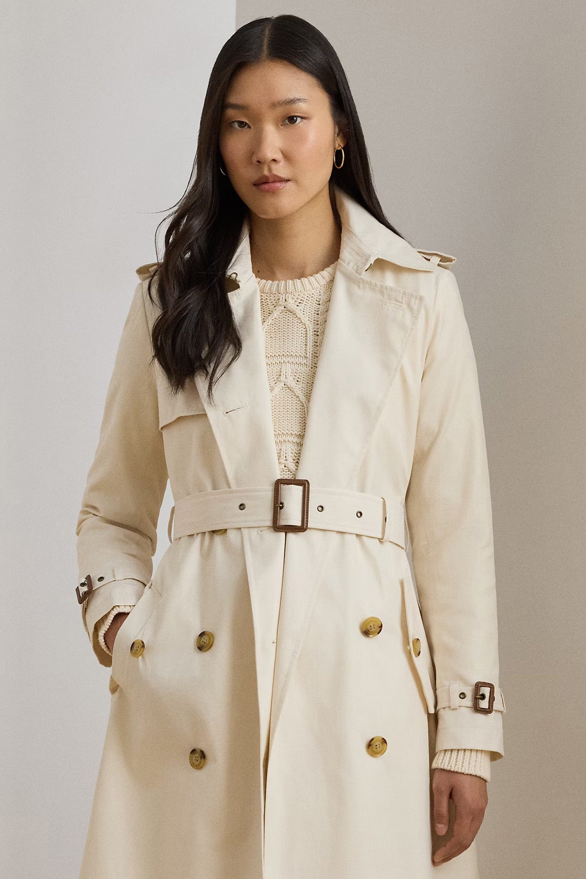 Polo Ralph Lauren Kruvaze Kemerli Trençkot