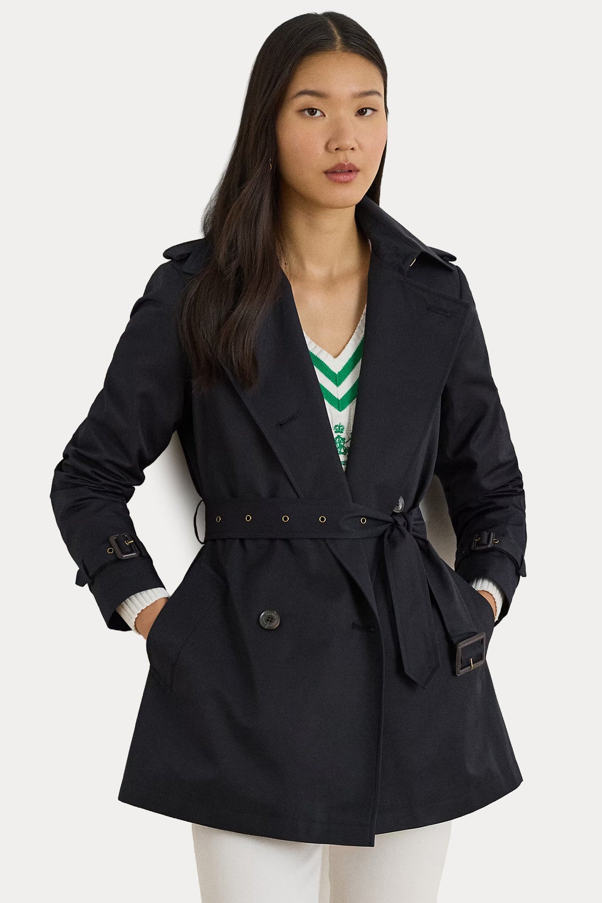 Polo Ralph Lauren Kruvaze Kemerli Trençkot