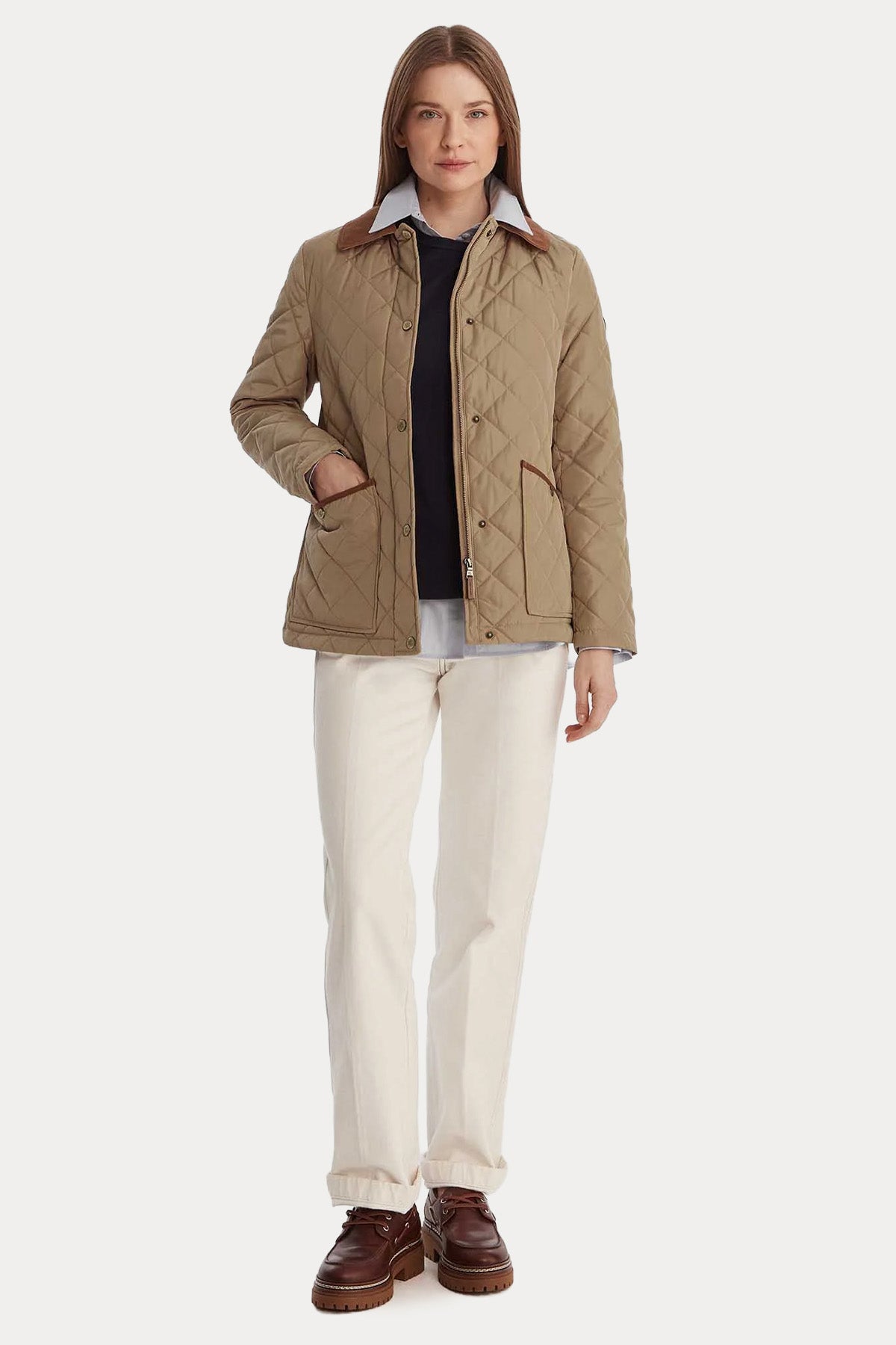 Polo Ralph Lauren Regular Fit Kapitone Desenli Puffer Mont