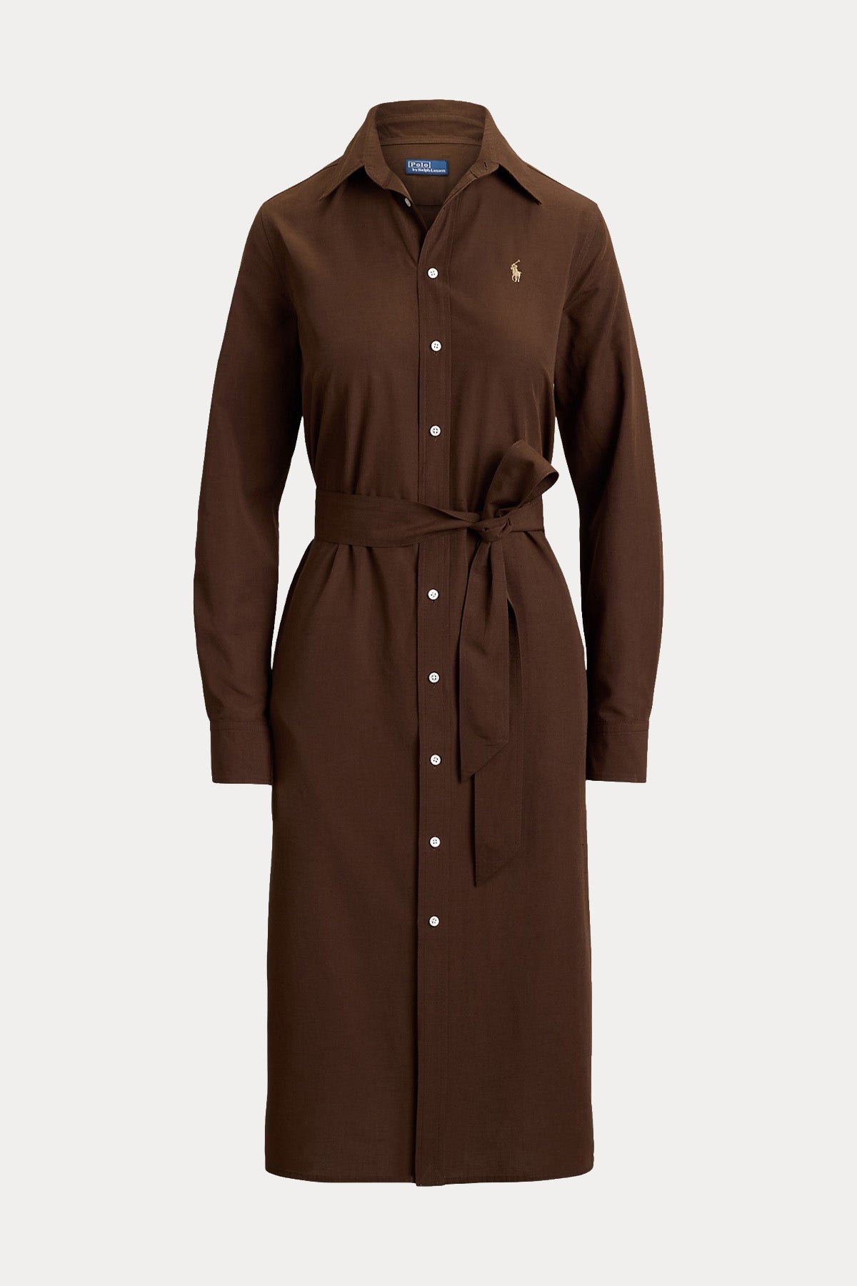 Polo Ralph Lauren Straight Fit Keten Midi Gömlek Elbise