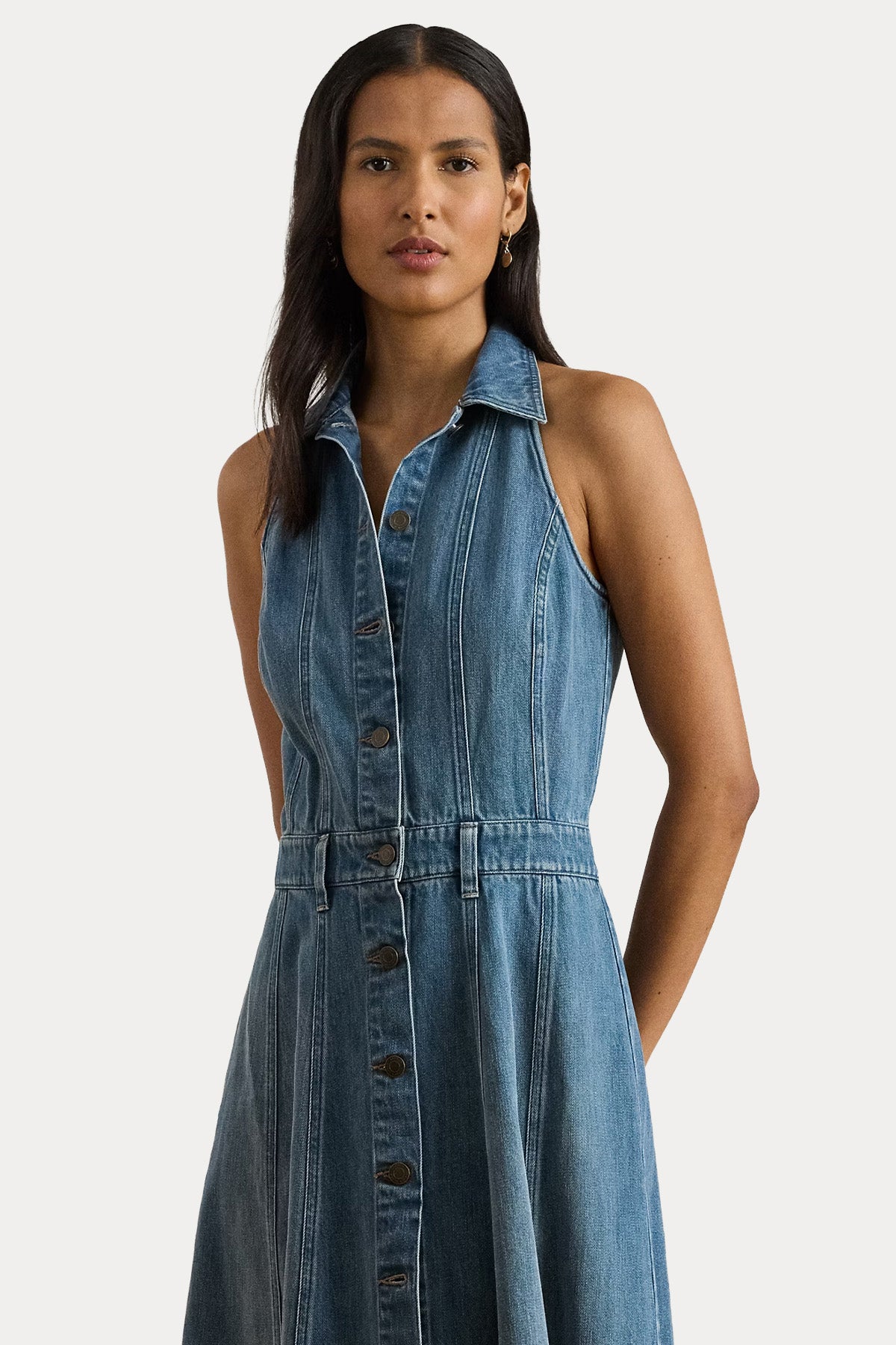 Polo Ralph Lauren Midi Denim Gömlek Elbise