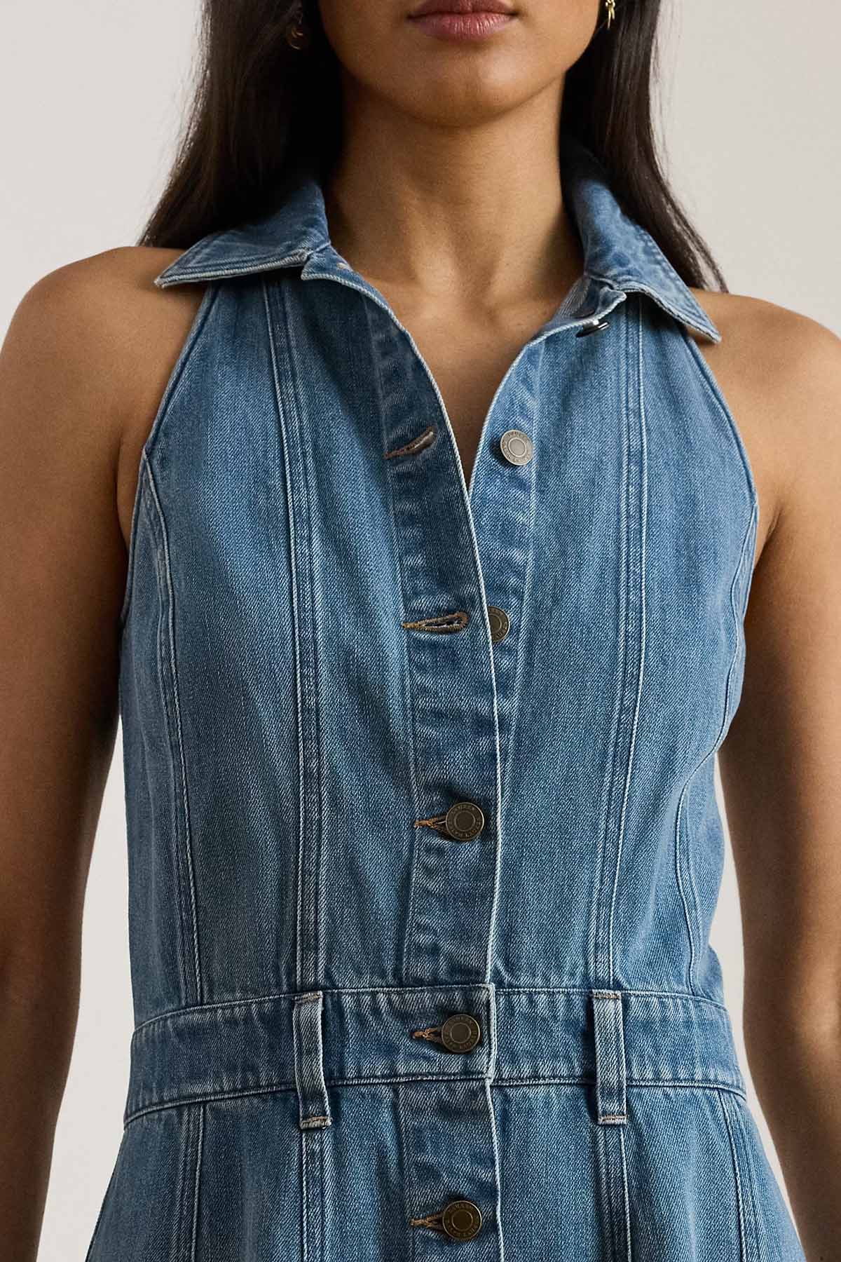 Polo Ralph Lauren Midi Denim Gömlek Elbise