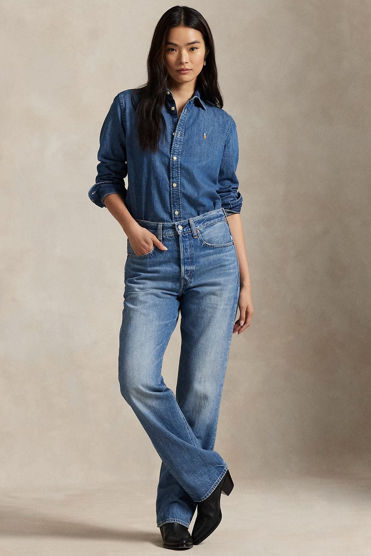 Polo Ralph Lauren Custom Fit Denim Gömlek