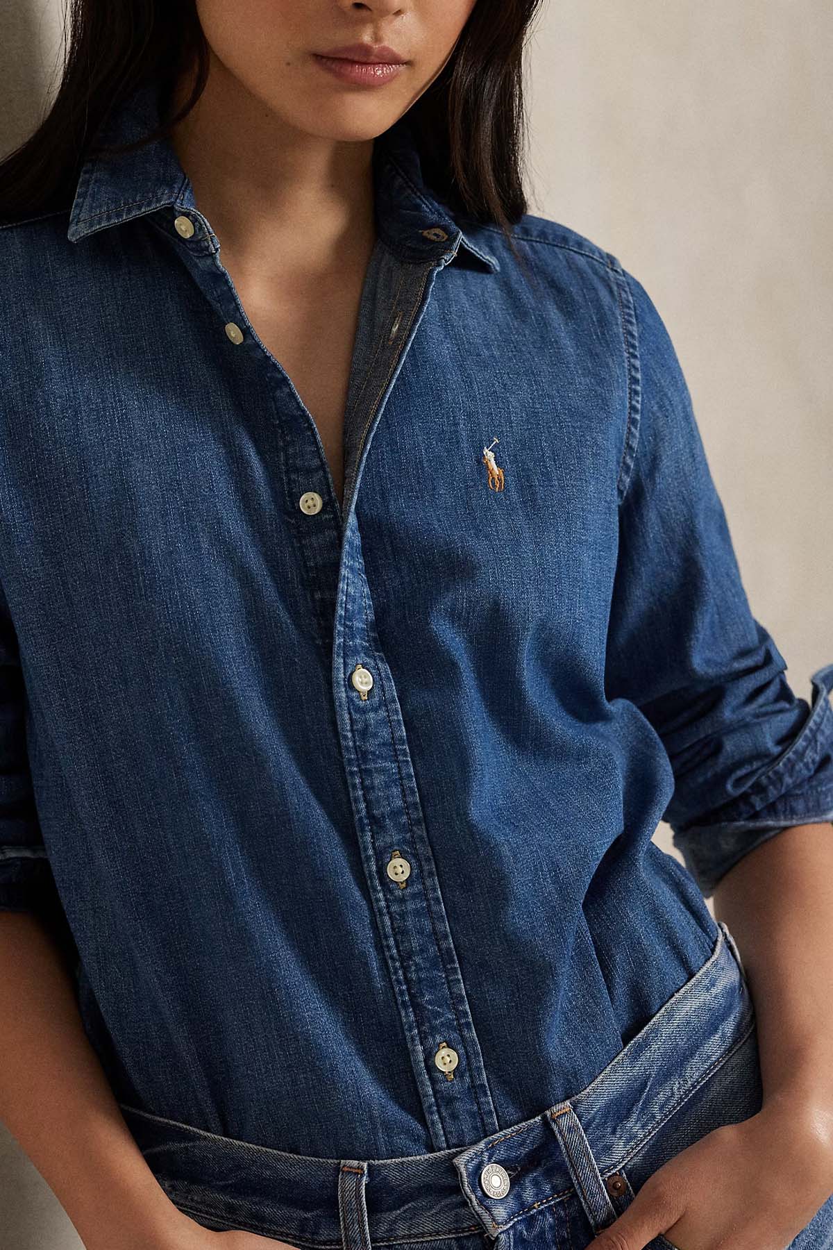 Polo Ralph Lauren Custom Fit Denim Gömlek