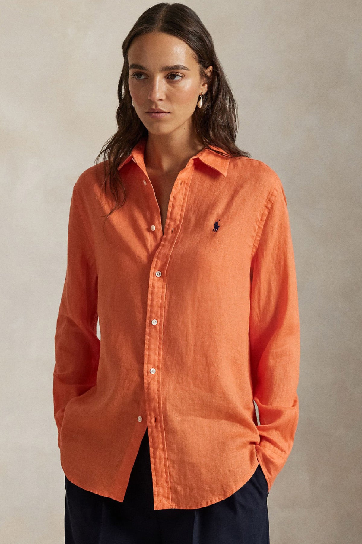 Polo Ralph Lauren Classic Fit Keten Gömlek