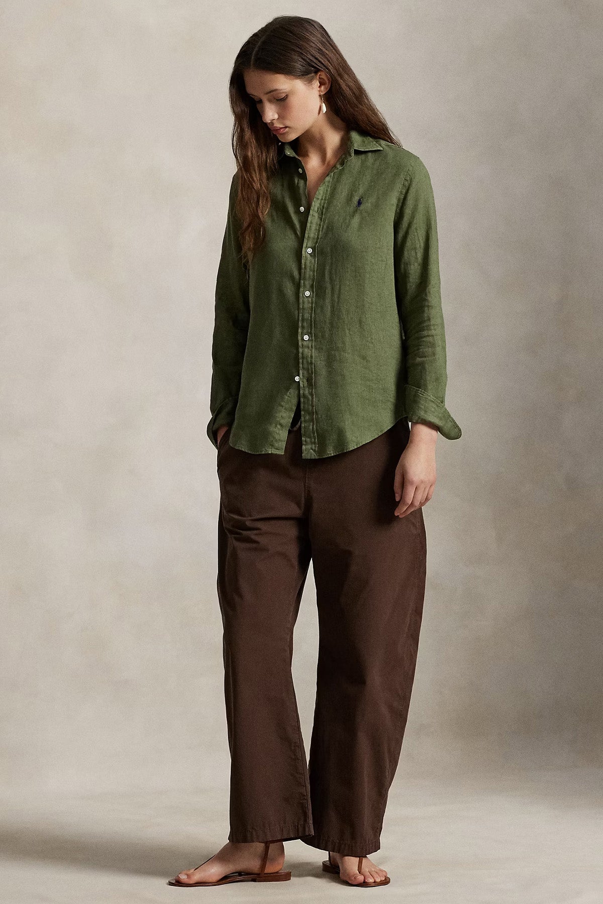 Polo Ralph Lauren Classic Fit Keten Gömlek