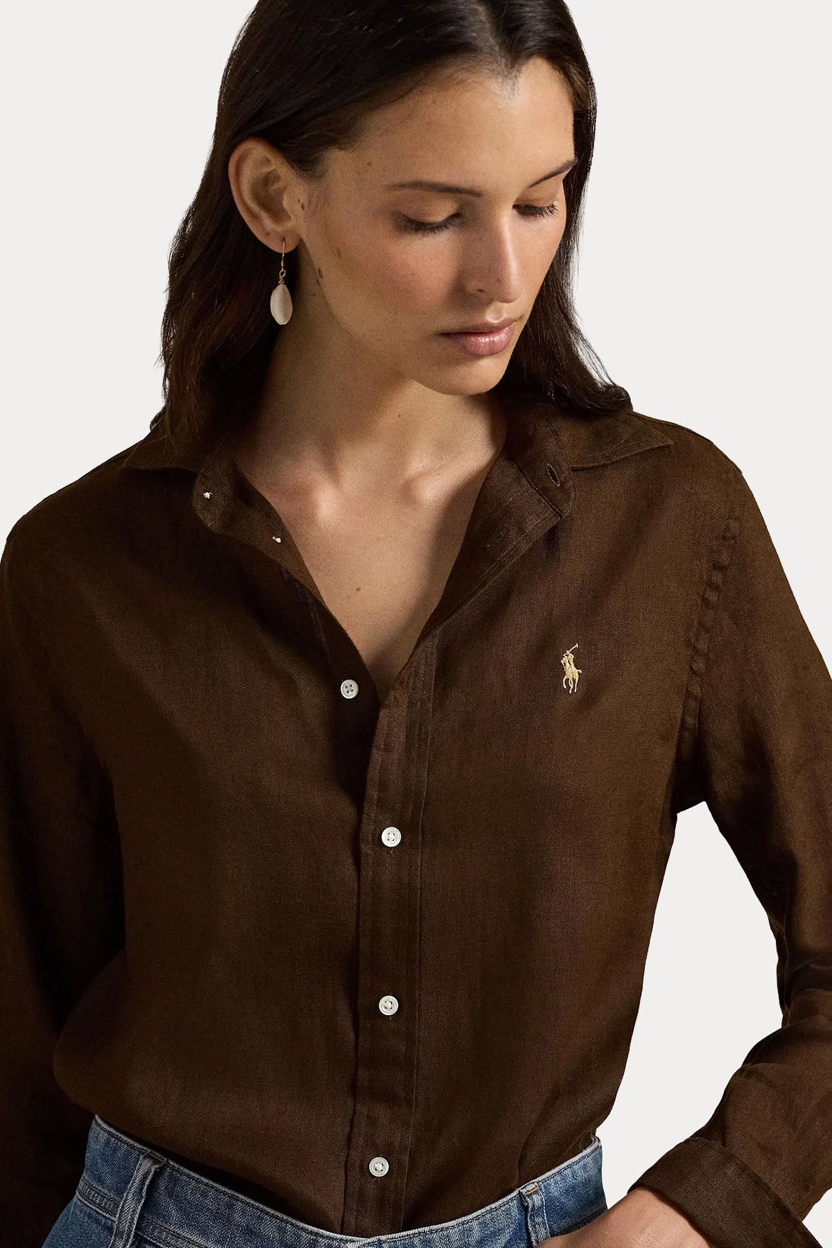 Polo Ralph Lauren Classic Fit Keten Gömlek