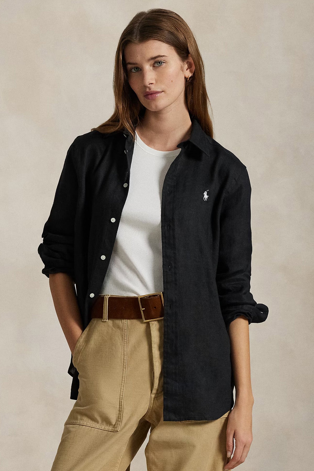 Polo Ralph Lauren Classic Fit Keten Gömlek