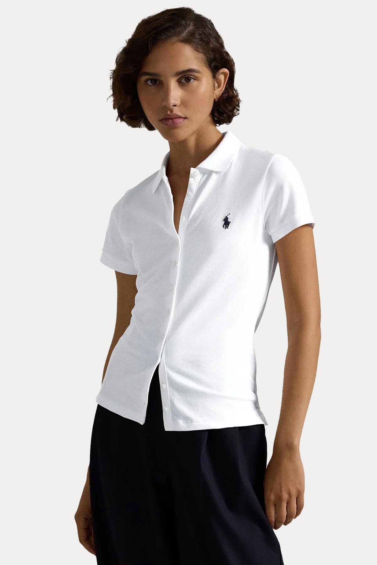 Polo Ralph Lauren Polo Yaka Pony Logolu Streç T-shirt Gömlek