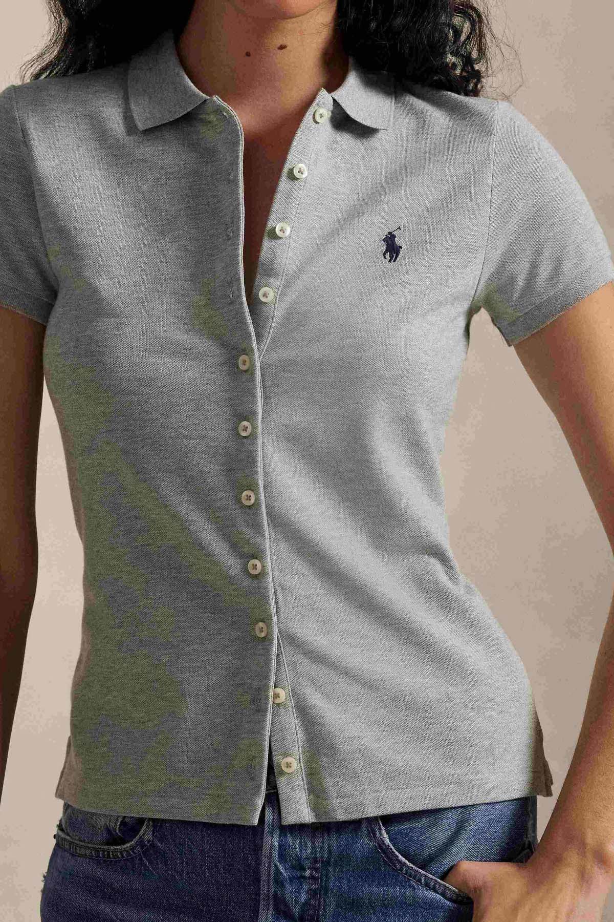 Polo Ralph Lauren Polo Yaka Pony Logolu Streç T-shirt Gömlek