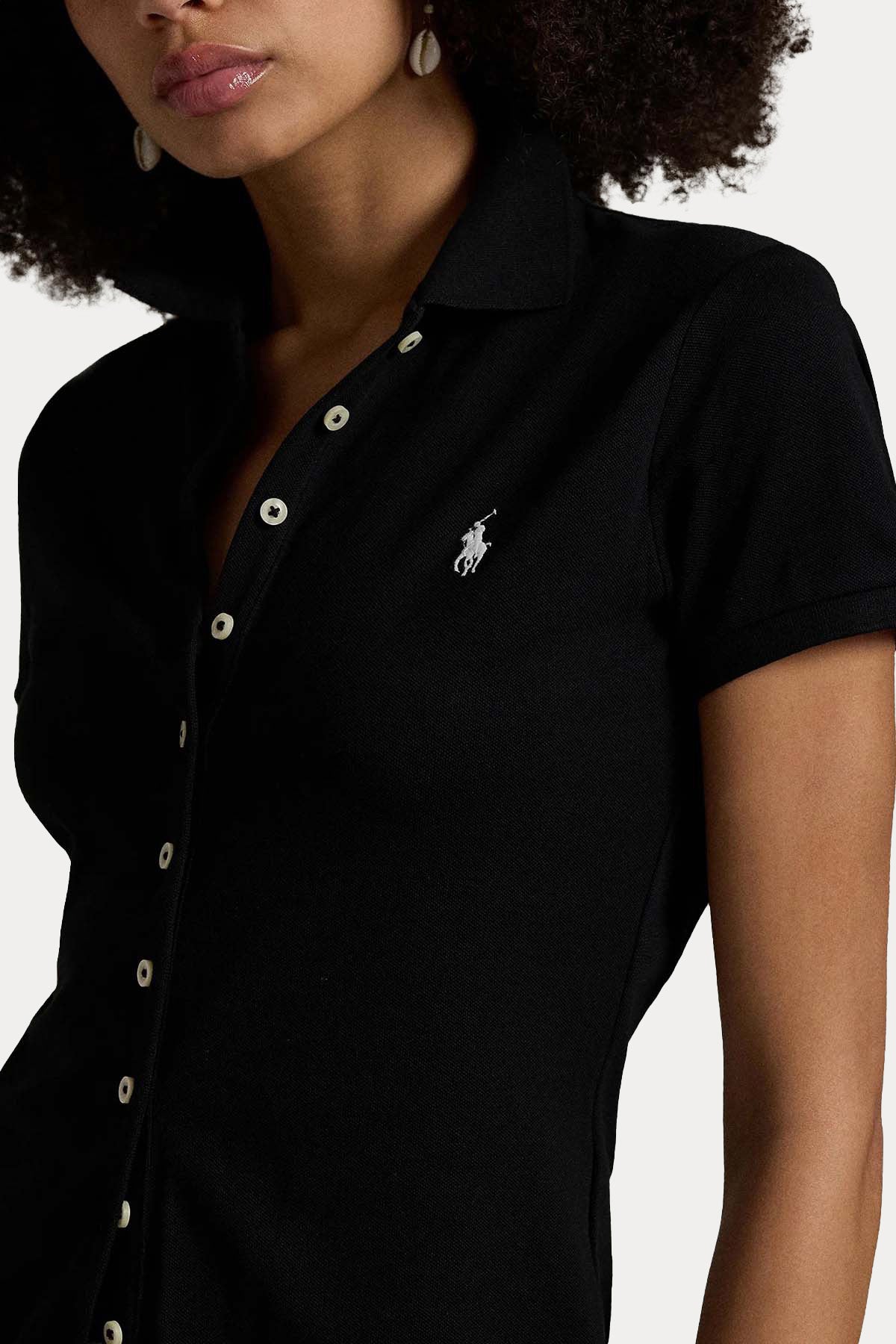 Polo Ralph Lauren Polo Yaka Pony Logolu Streç T-shirt Gömlek