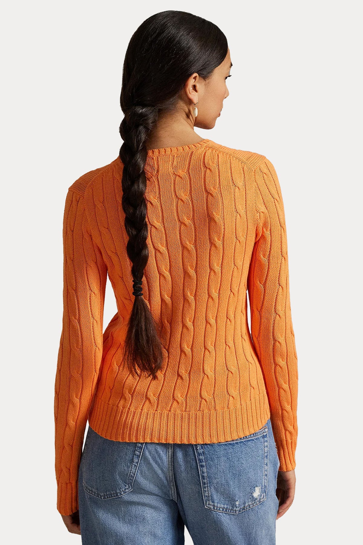 Polo Ralph Lauren Slim Fit Yuvarlak Yaka Saç Örgü Triko