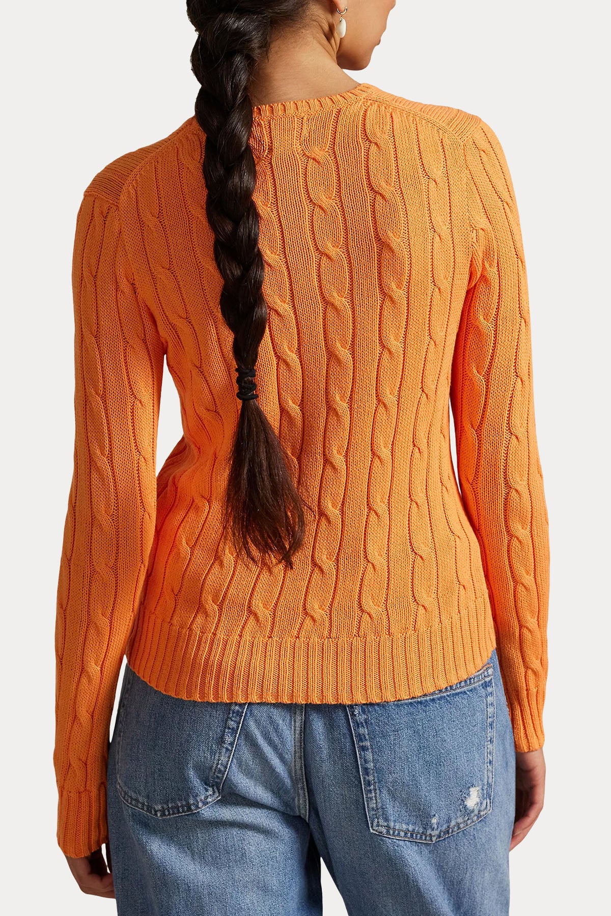 Polo Ralph Lauren Slim Fit Yuvarlak Yaka Saç Örgü Triko