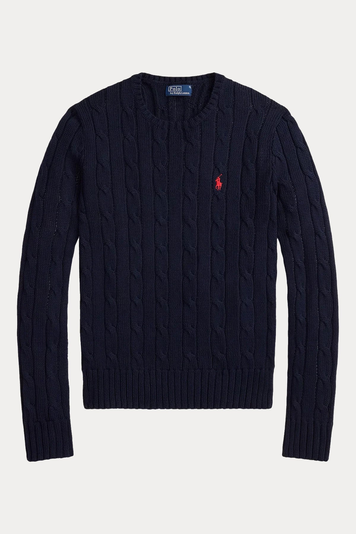 Polo Ralph Lauren Slim Fit Yuvarlak Yaka Saç Örgü Triko