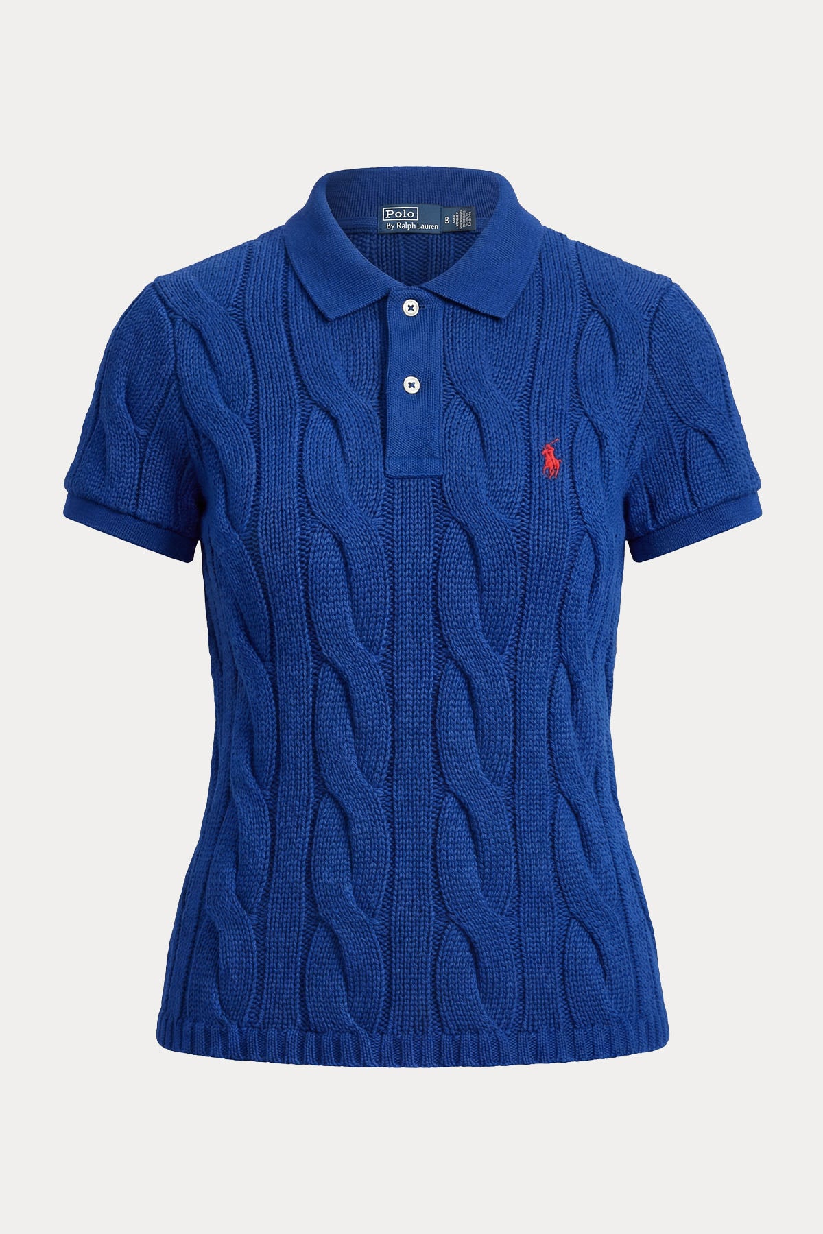 Polo Ralph Lauren Regular Fit Polo Yaka Saç Örgü Triko