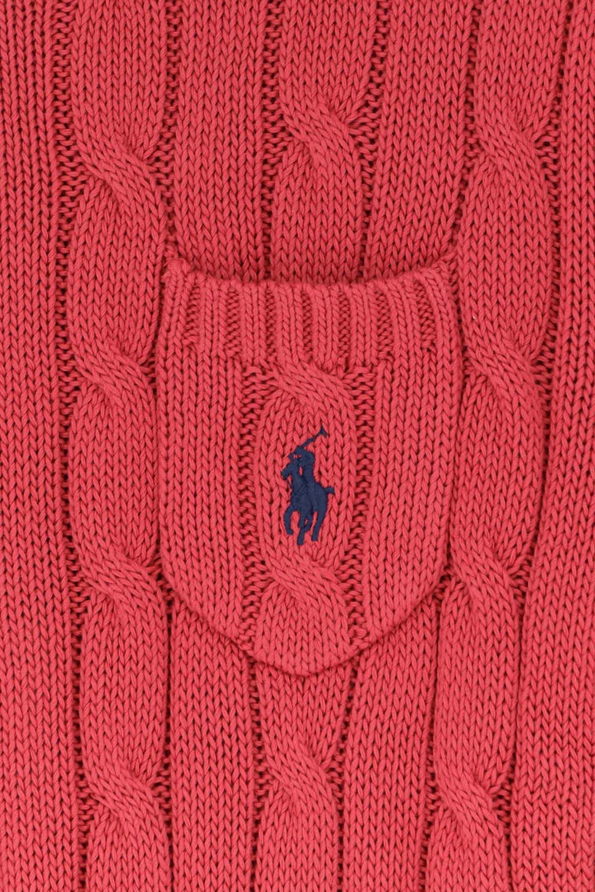 Polo Ralph Lauren Slim Fit Cep Detaylı Saç Örgü Triko-Triko-Libas