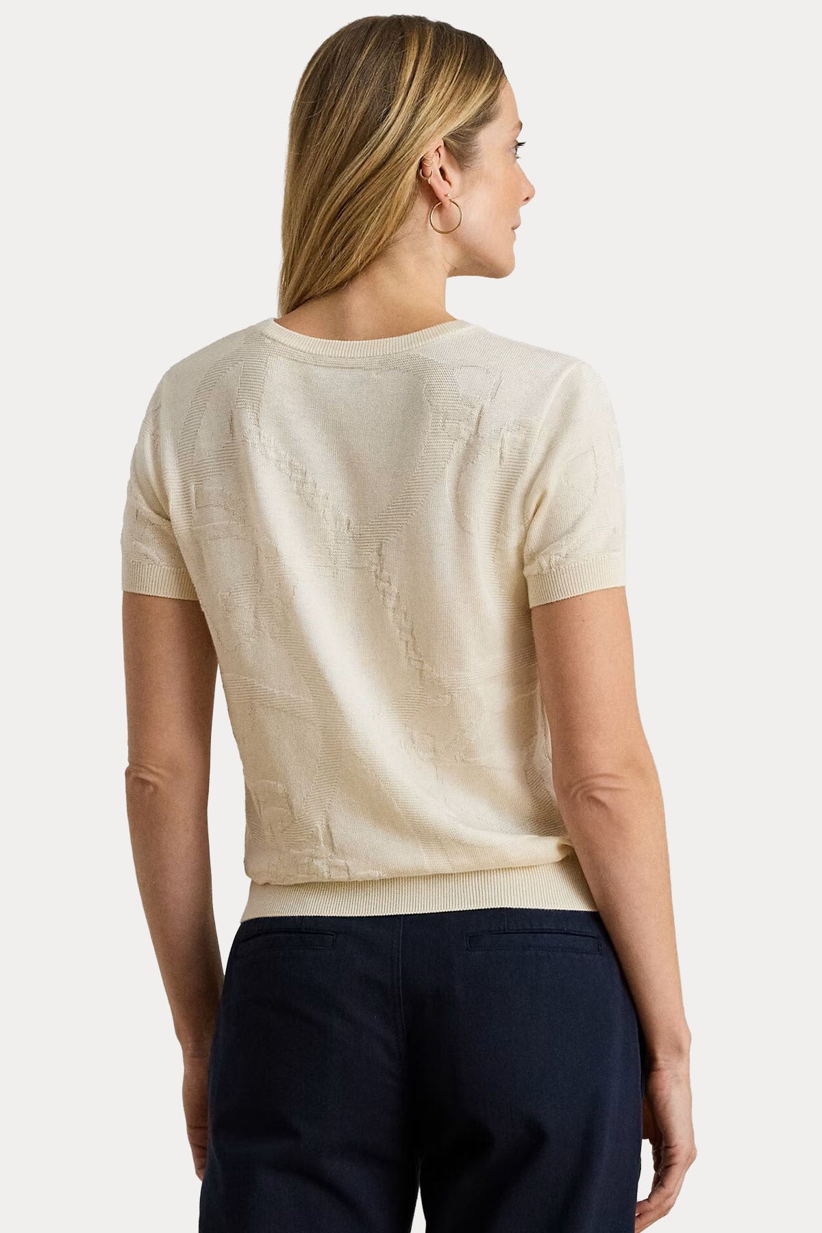 Polo Ralph Lauren Yuvarlak Yaka Jakarlı Triko