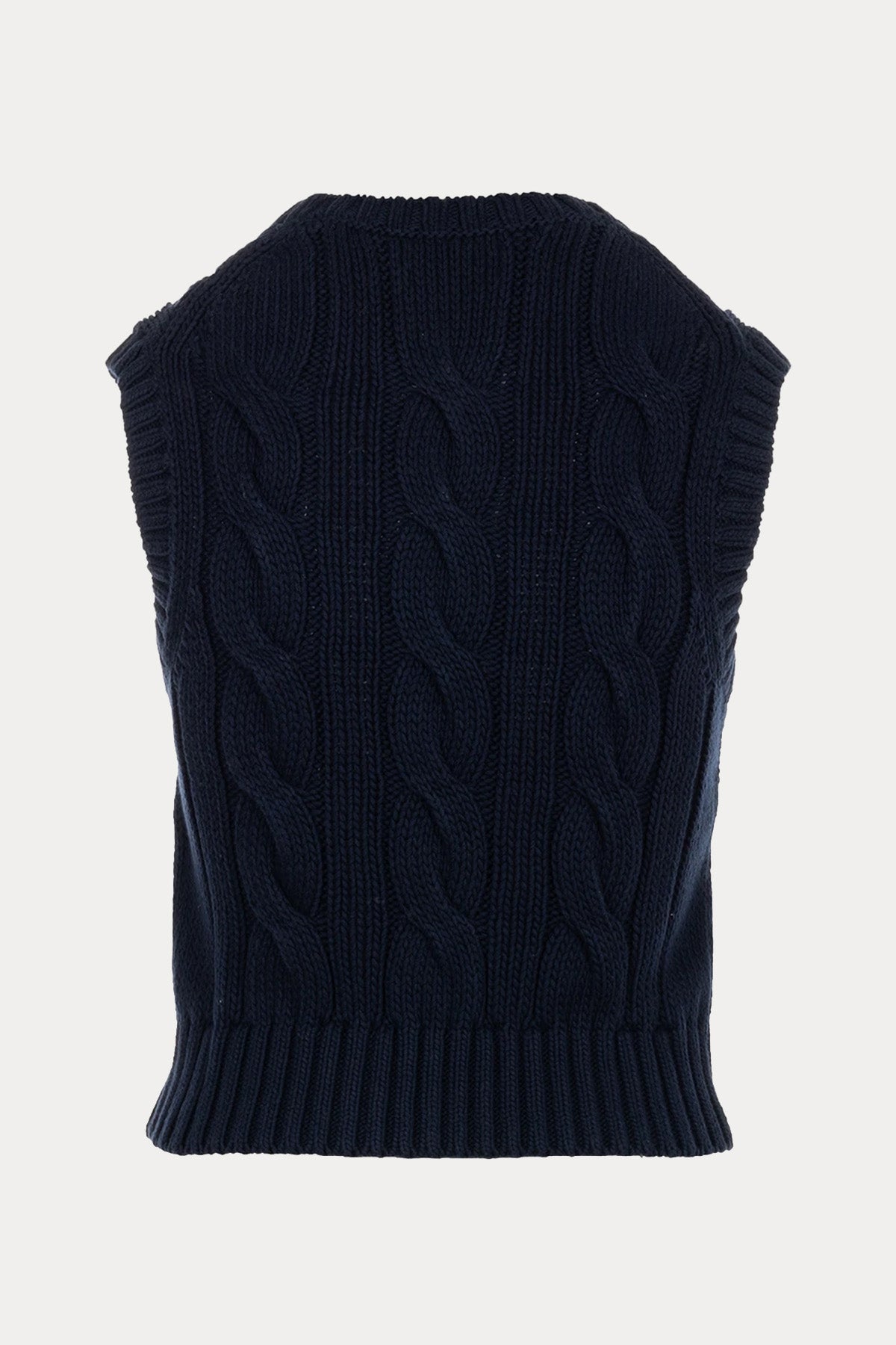 Polo Ralph Lauren Regular Fit Yuvarlak Yaka Saç Örgü Triko