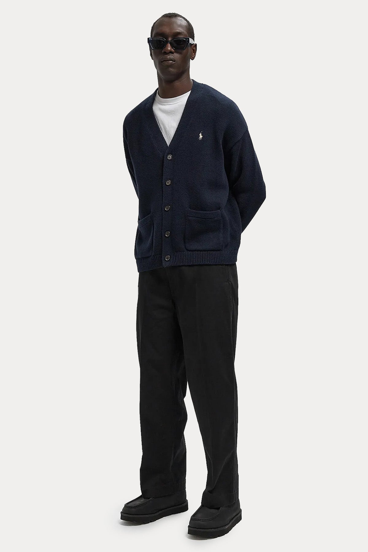 Polo Ralph Lauren Regular Fit V Yaka Örgü Triko Ceket