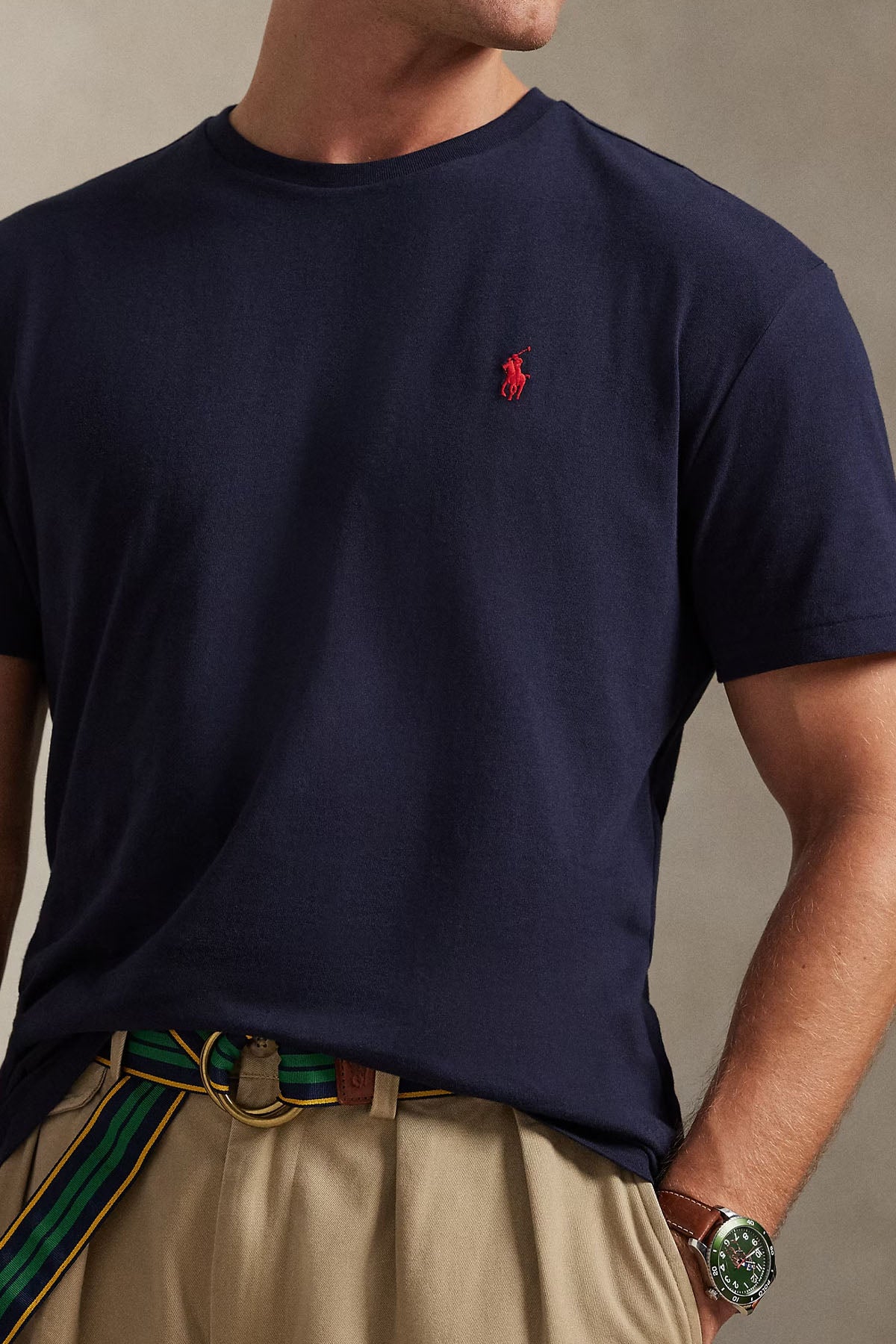 Polo Ralph Lauren Classic Fit Yuvarlak Yaka Logolu T-shirt-T-shirt-Libas