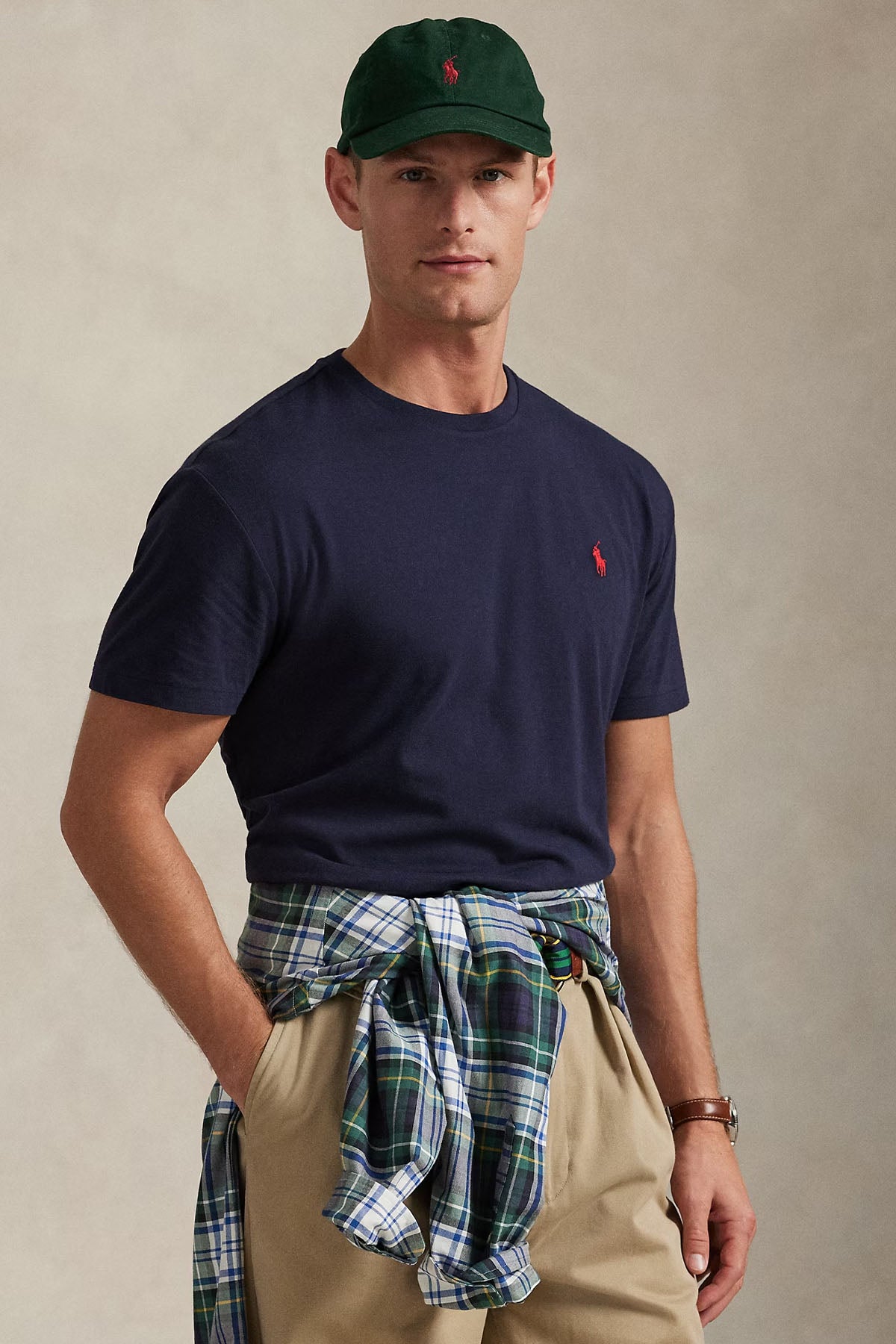 Polo Ralph Lauren Classic Fit Yuvarlak Yaka Logolu T-shirt-T-shirt-Libas