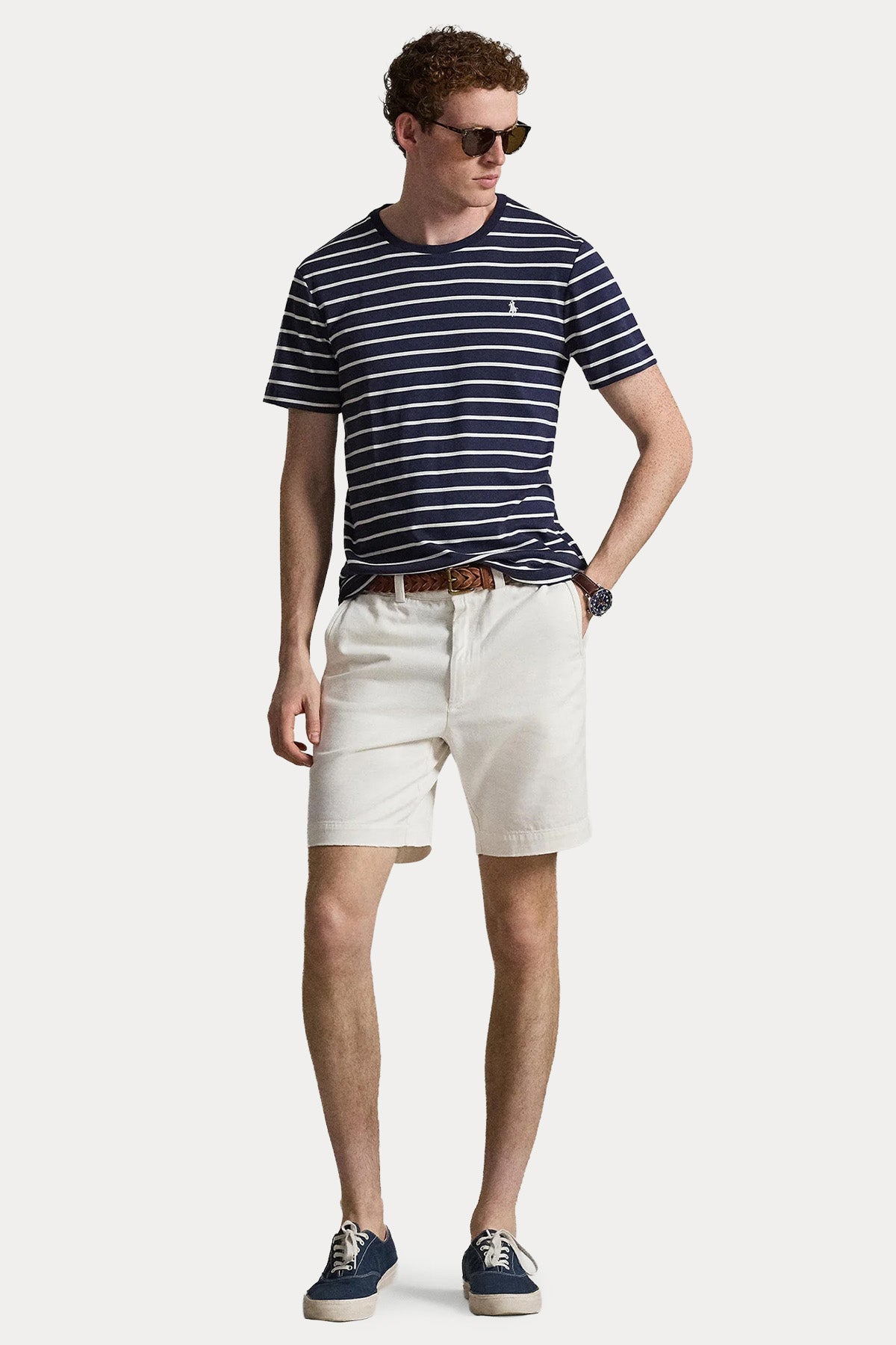Polo Ralph Lauren Regular Fit Logolu Çizgili T-shirt-T-shirt-Libas